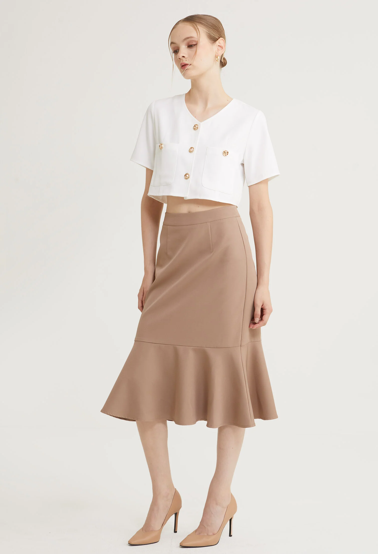 Golden Muse Cropped Length Top