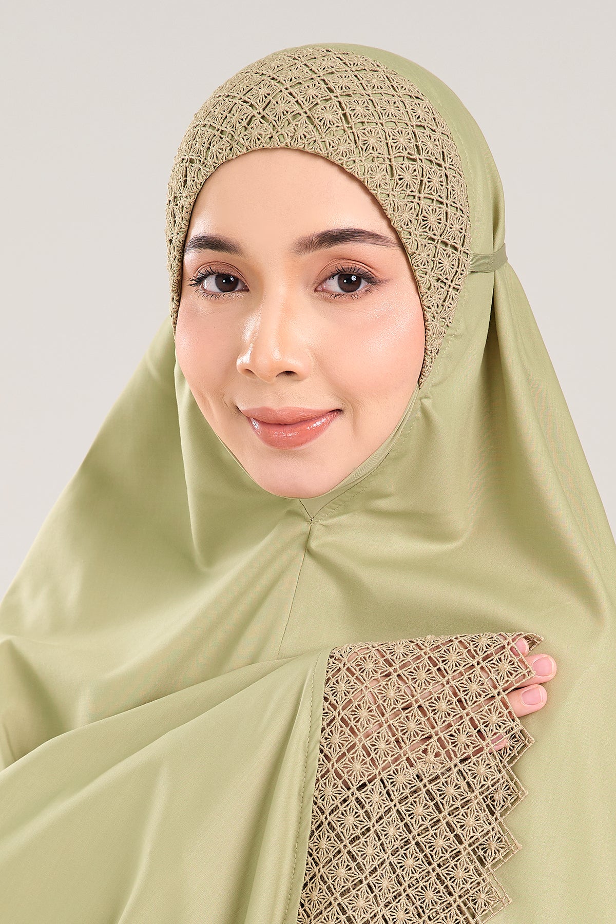 Telekung Modish Asanoha