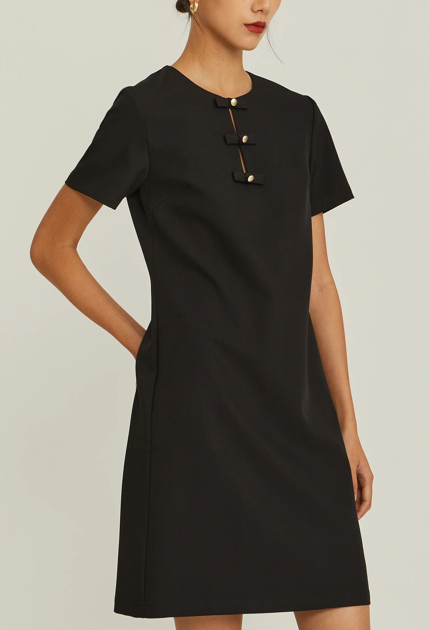 Triple Bow Mini Dress