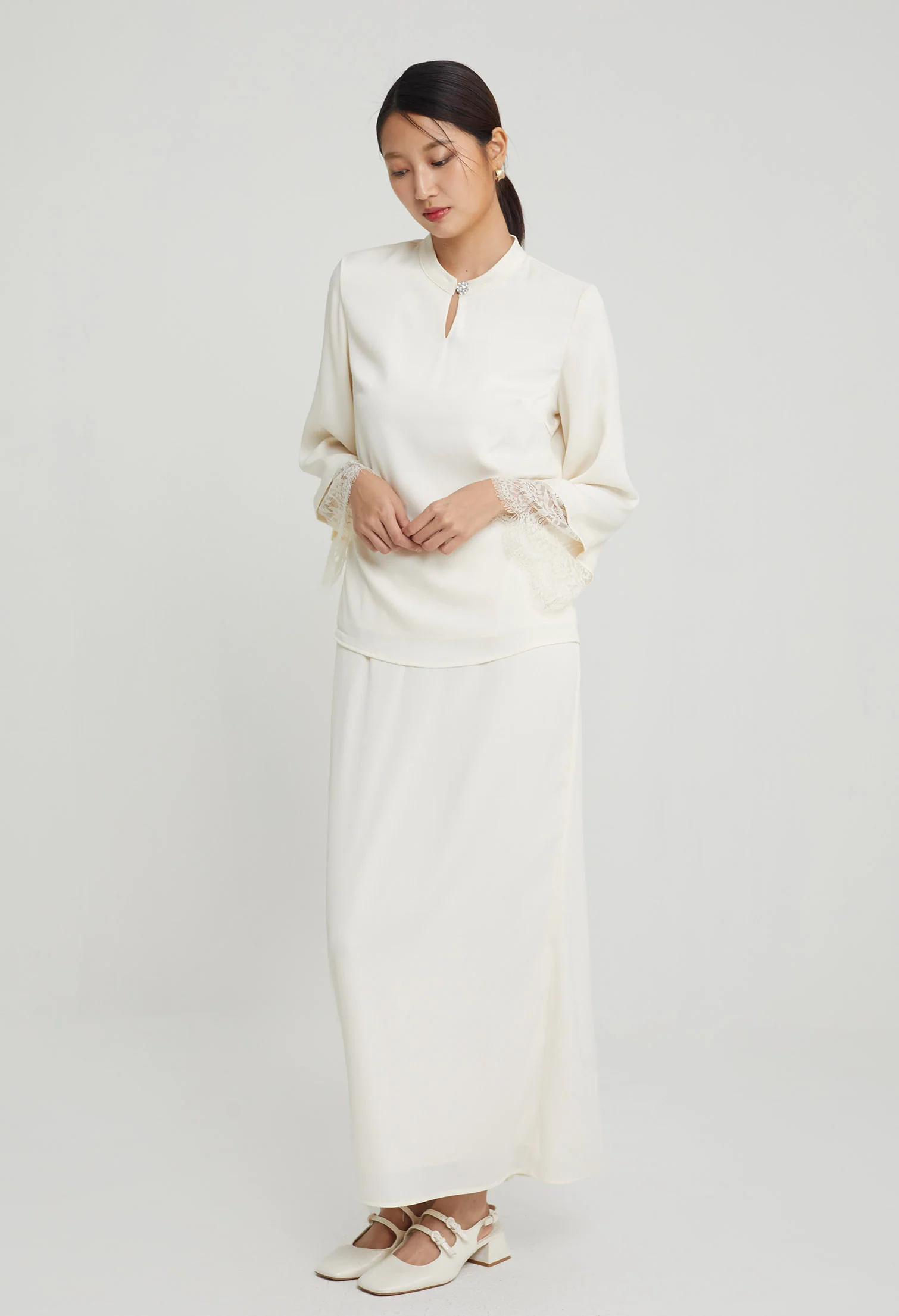 Modern Matte Satin Maxi Skirts