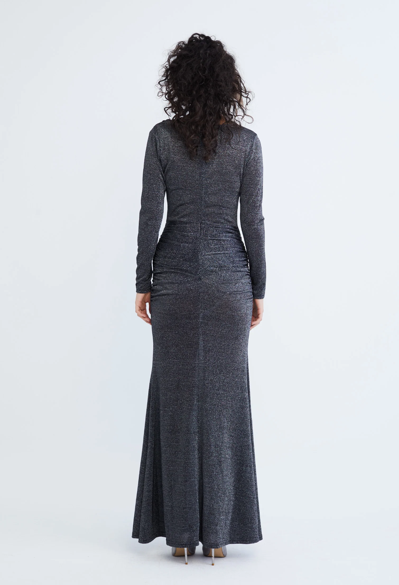 Starlight Glitter Maxi Dinner Dress