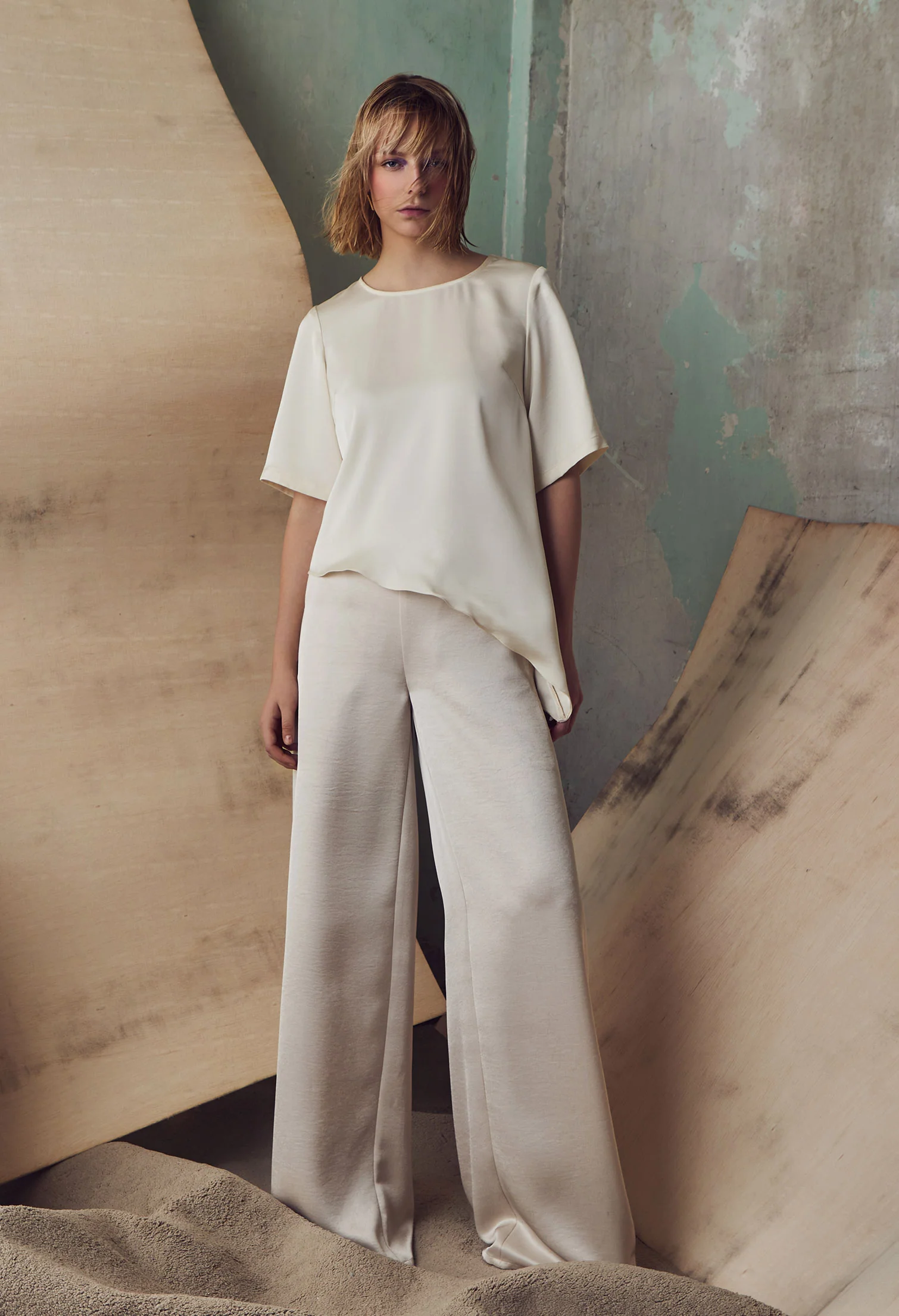 nichii X NURITA HARITH Straight Wide Leg Pants