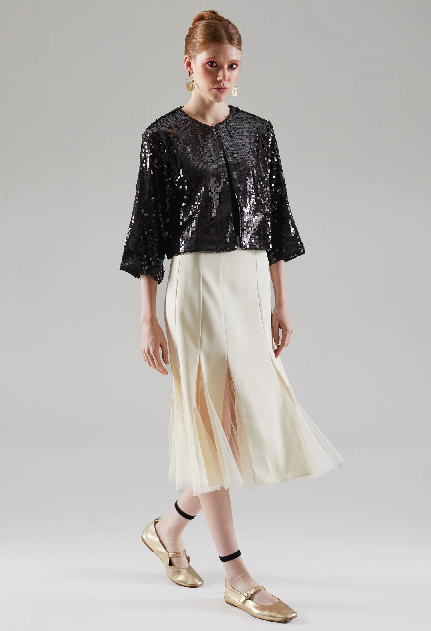 Agleam Shimmer Cardigan Jacket