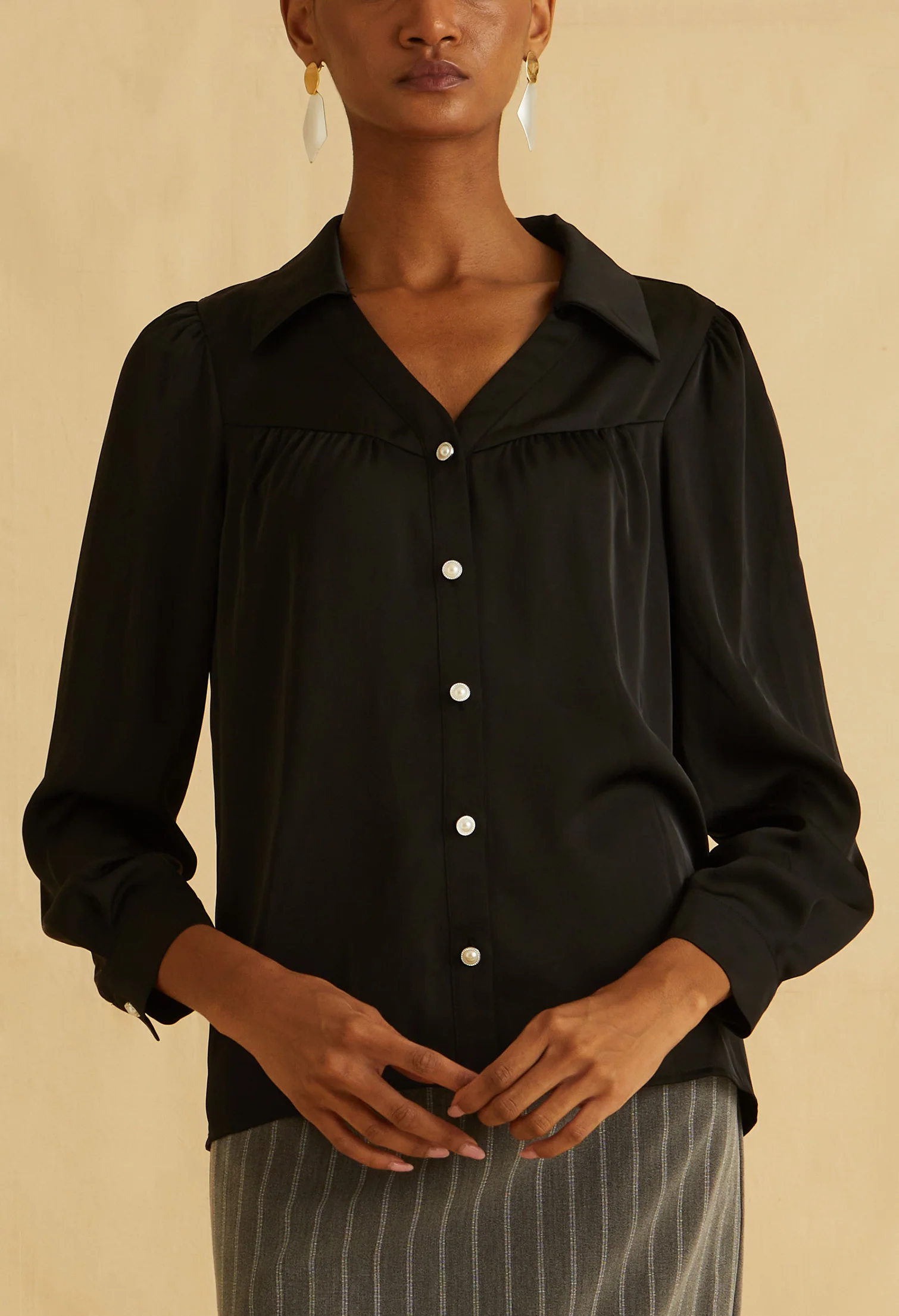 Moonlight Charm Satin Top