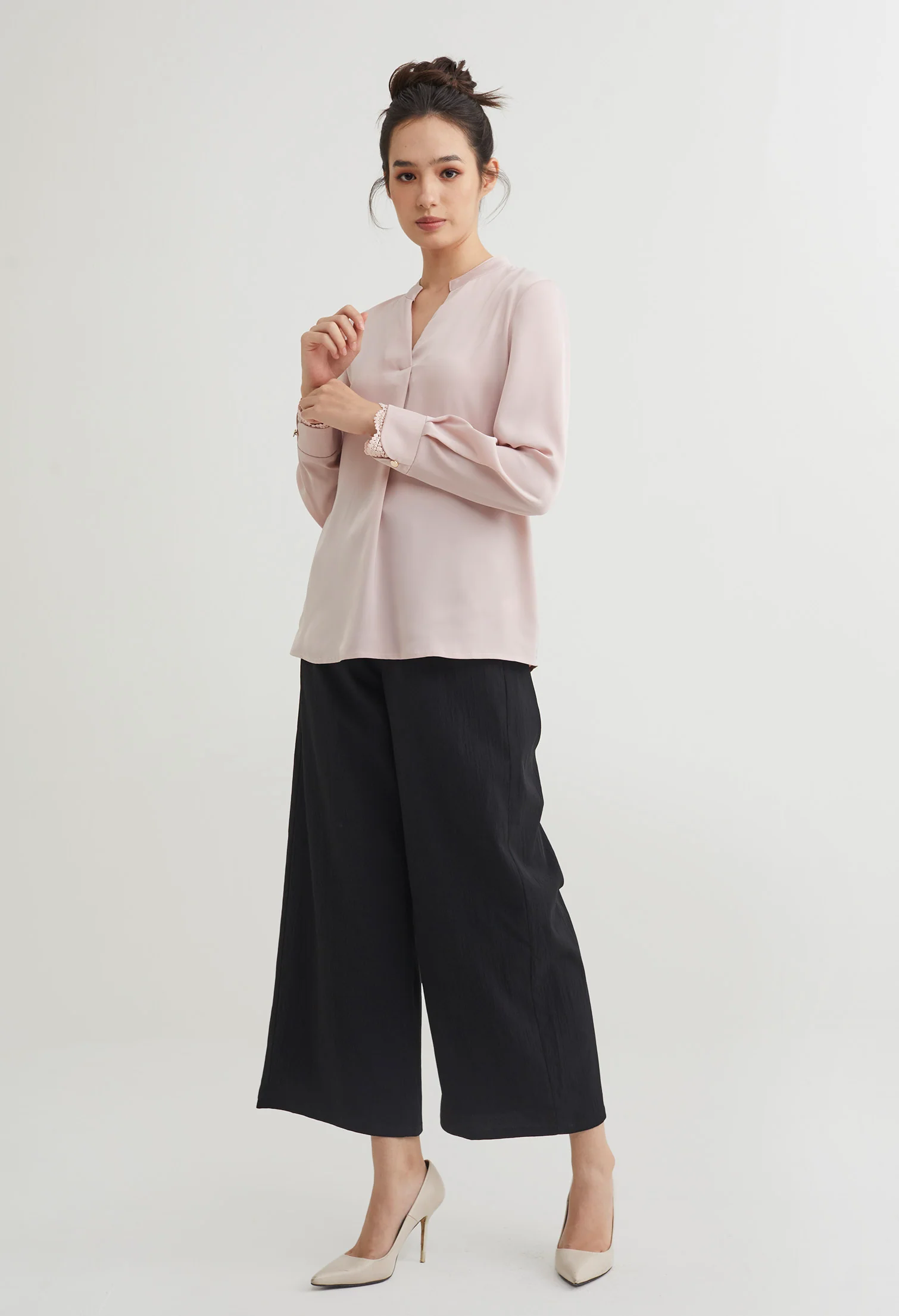 Prim Peekaboo Lace Blouse