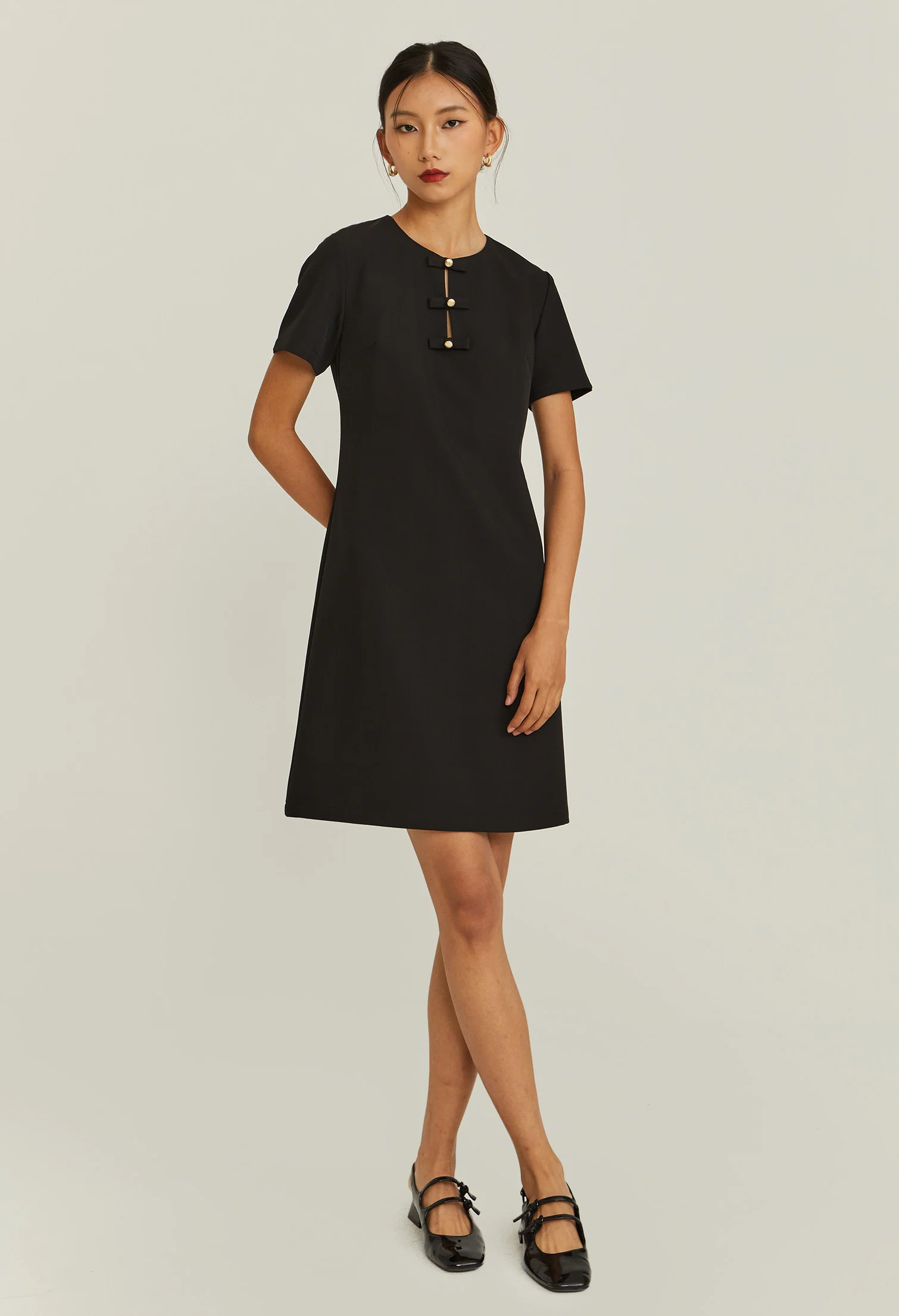 Triple Bow Mini Dress