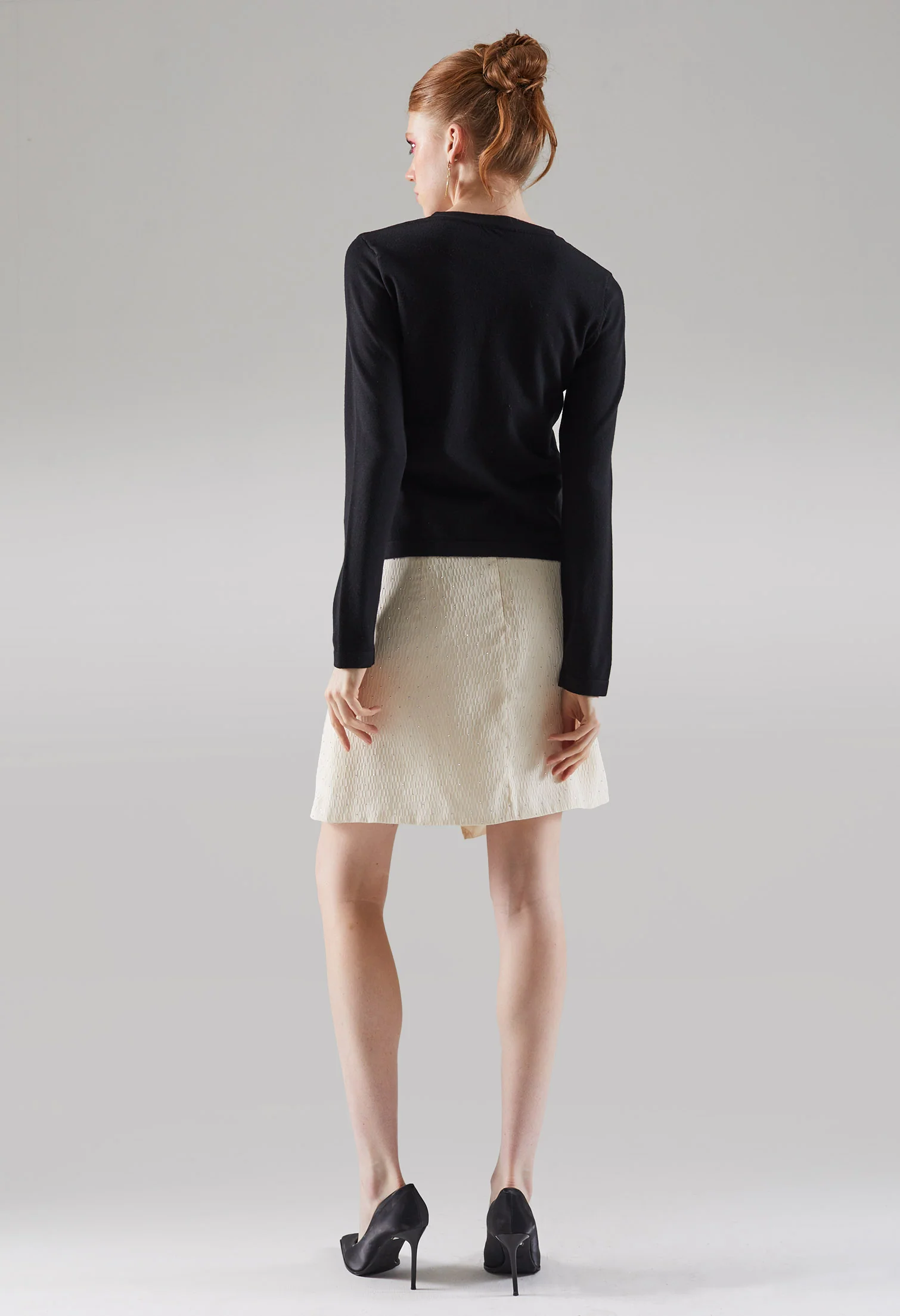 Chic Tight Fit Button Up Blouse