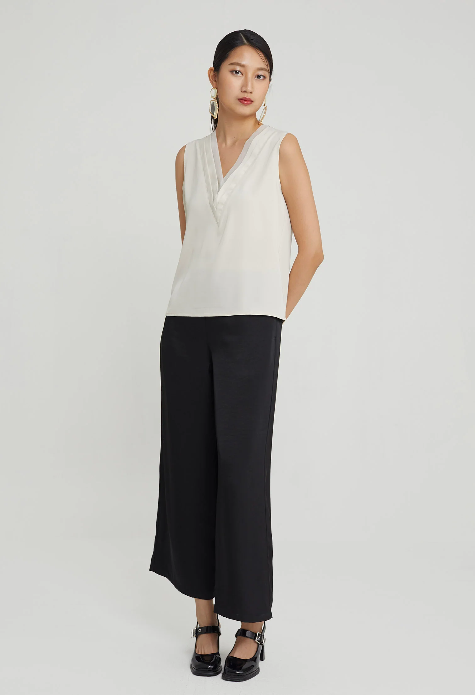 Duchess Satin Slip-On Top