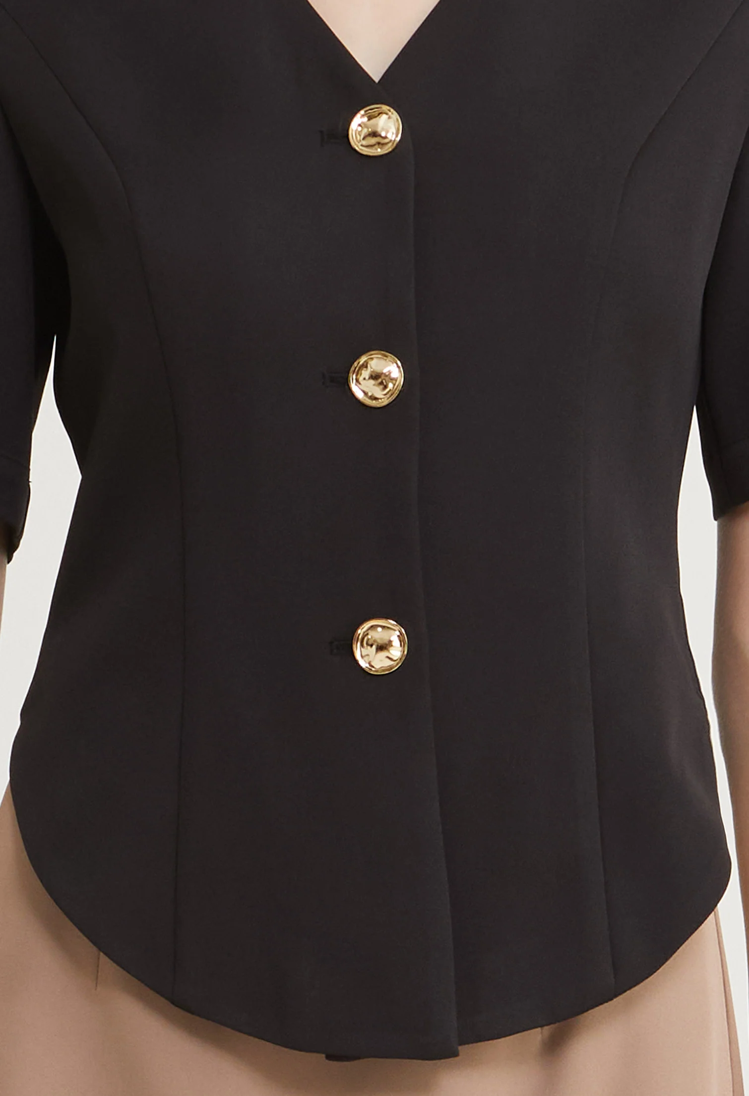 Golden Muse Cinched Top