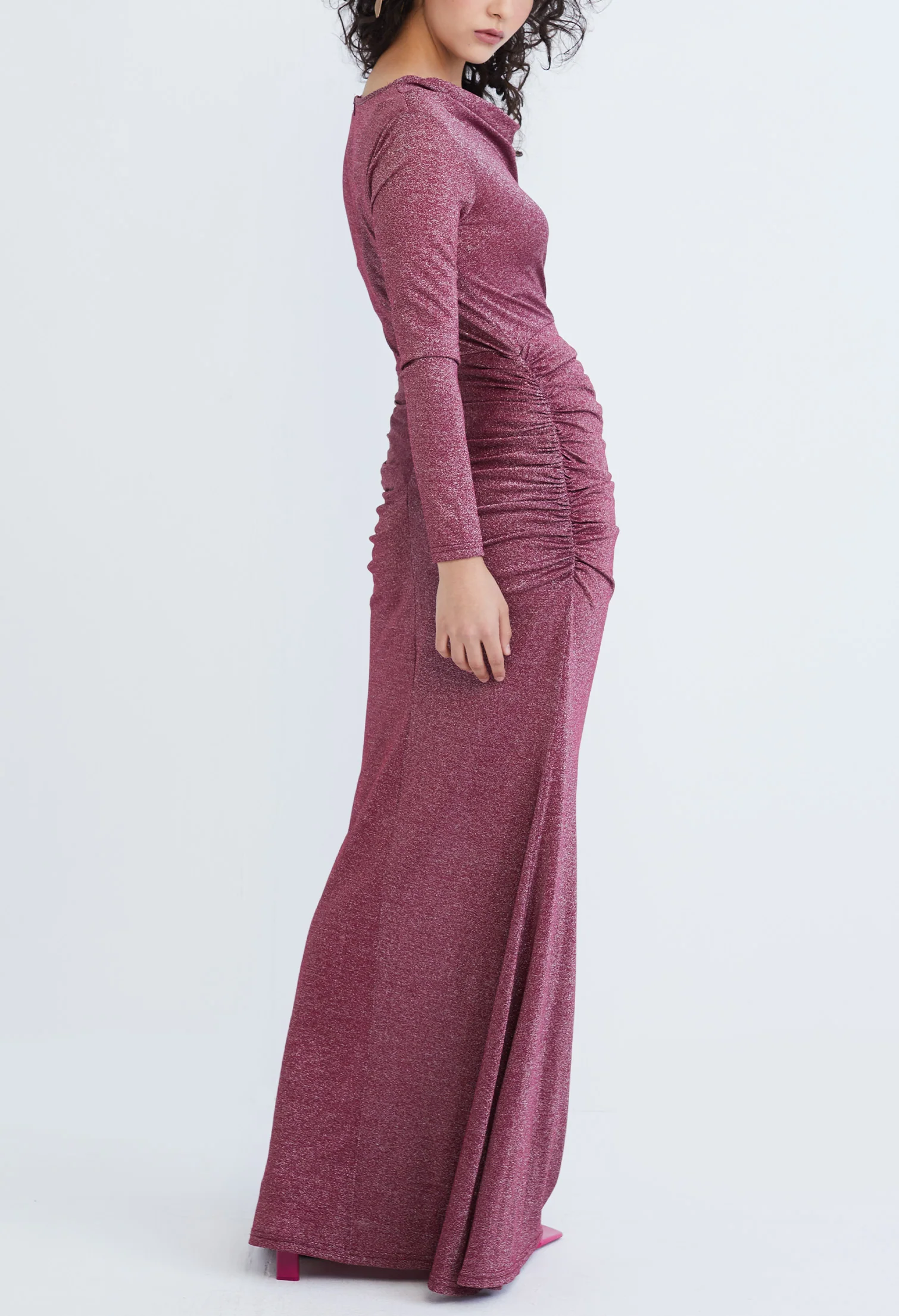 Starlight Glitter Maxi Dinner Dress