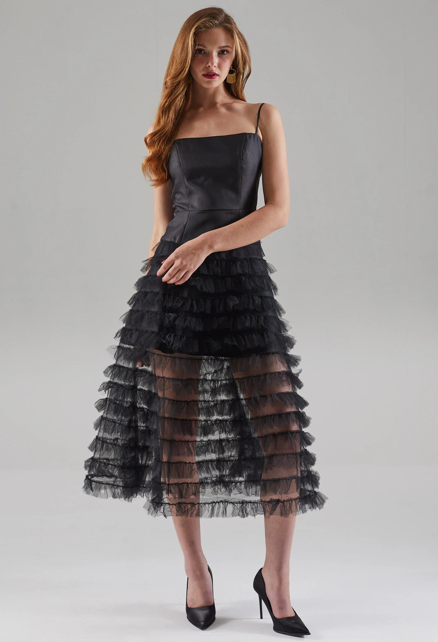 Puffy Chiffon Tulle Dress