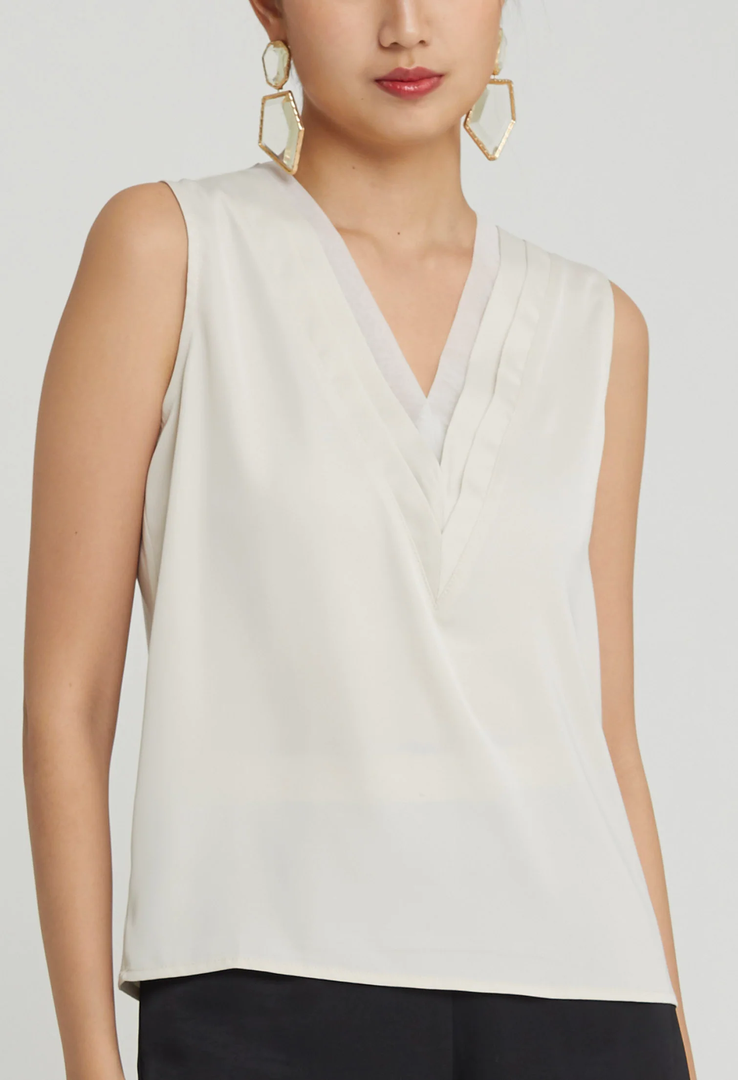 Duchess Satin Slip-On Top