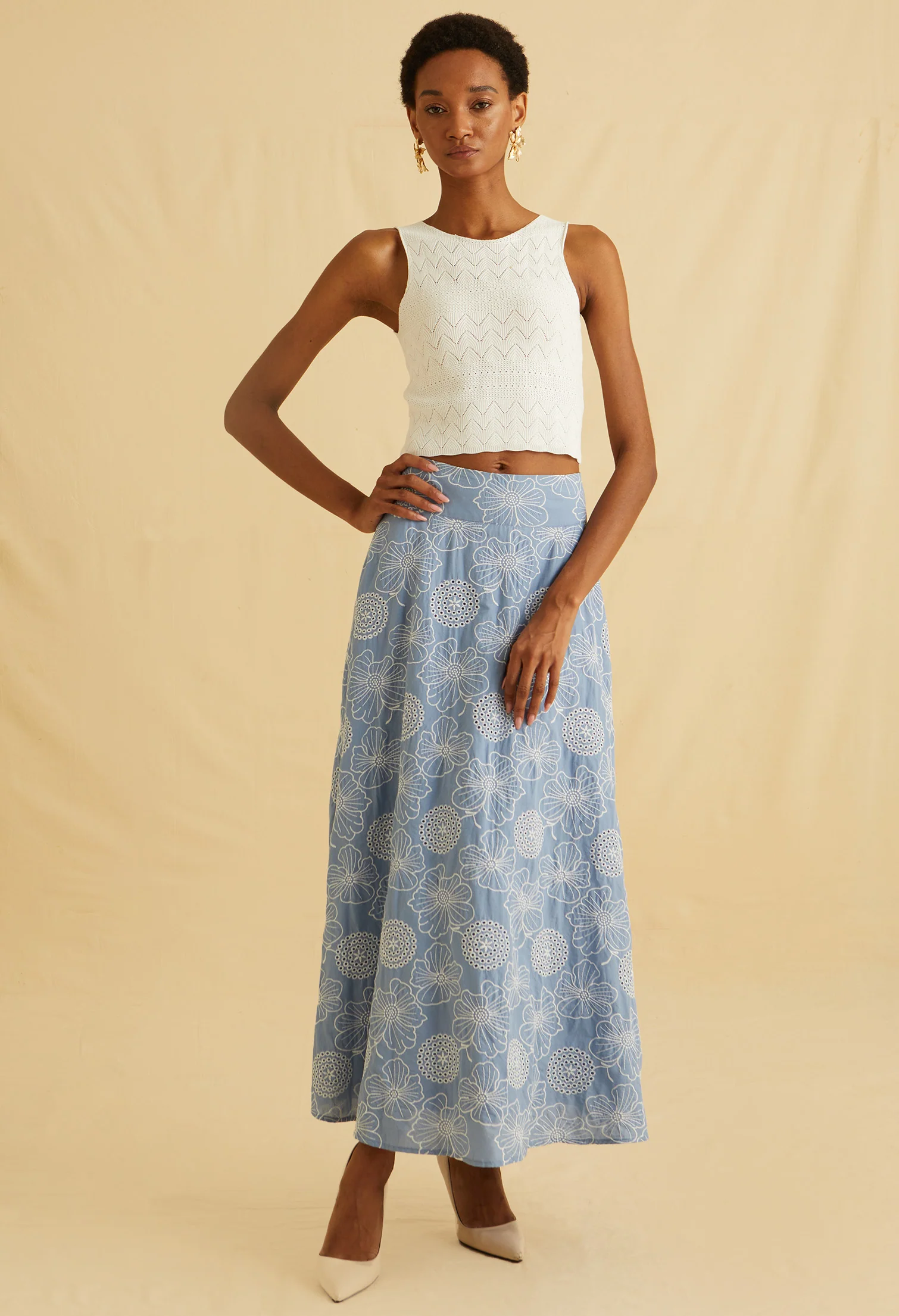 Salina Cotta Sleeveless Top