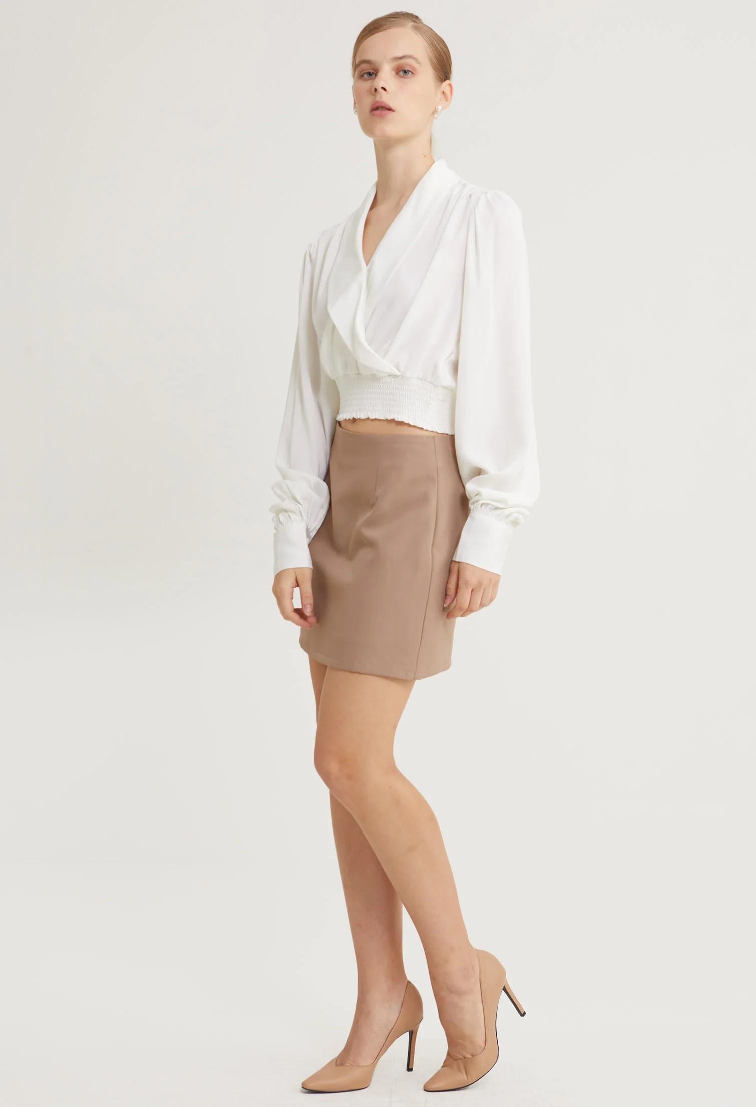 Satin Embrace Long Sleeves Blouse