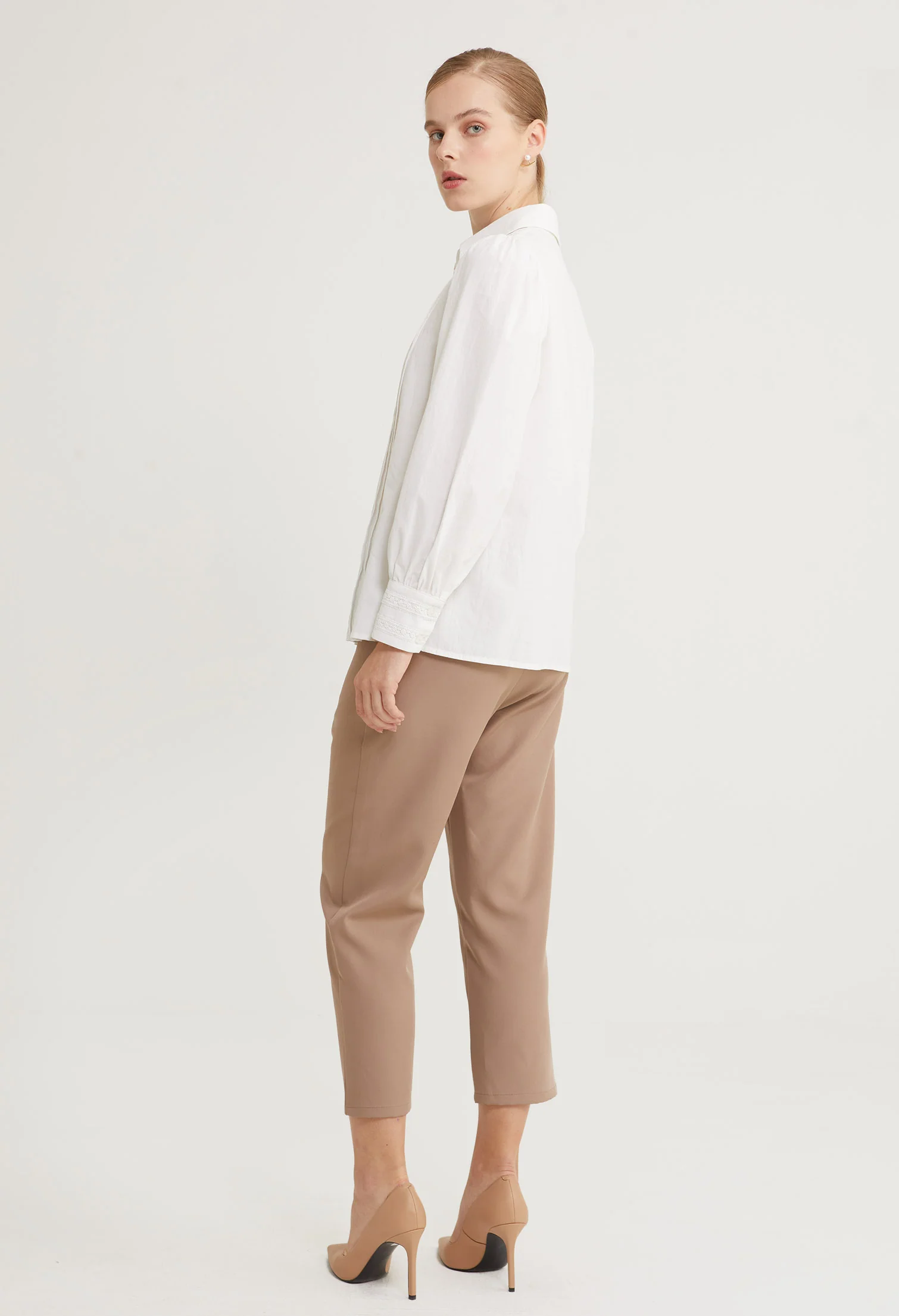 Timeless Front Draped Long Sleeves Top