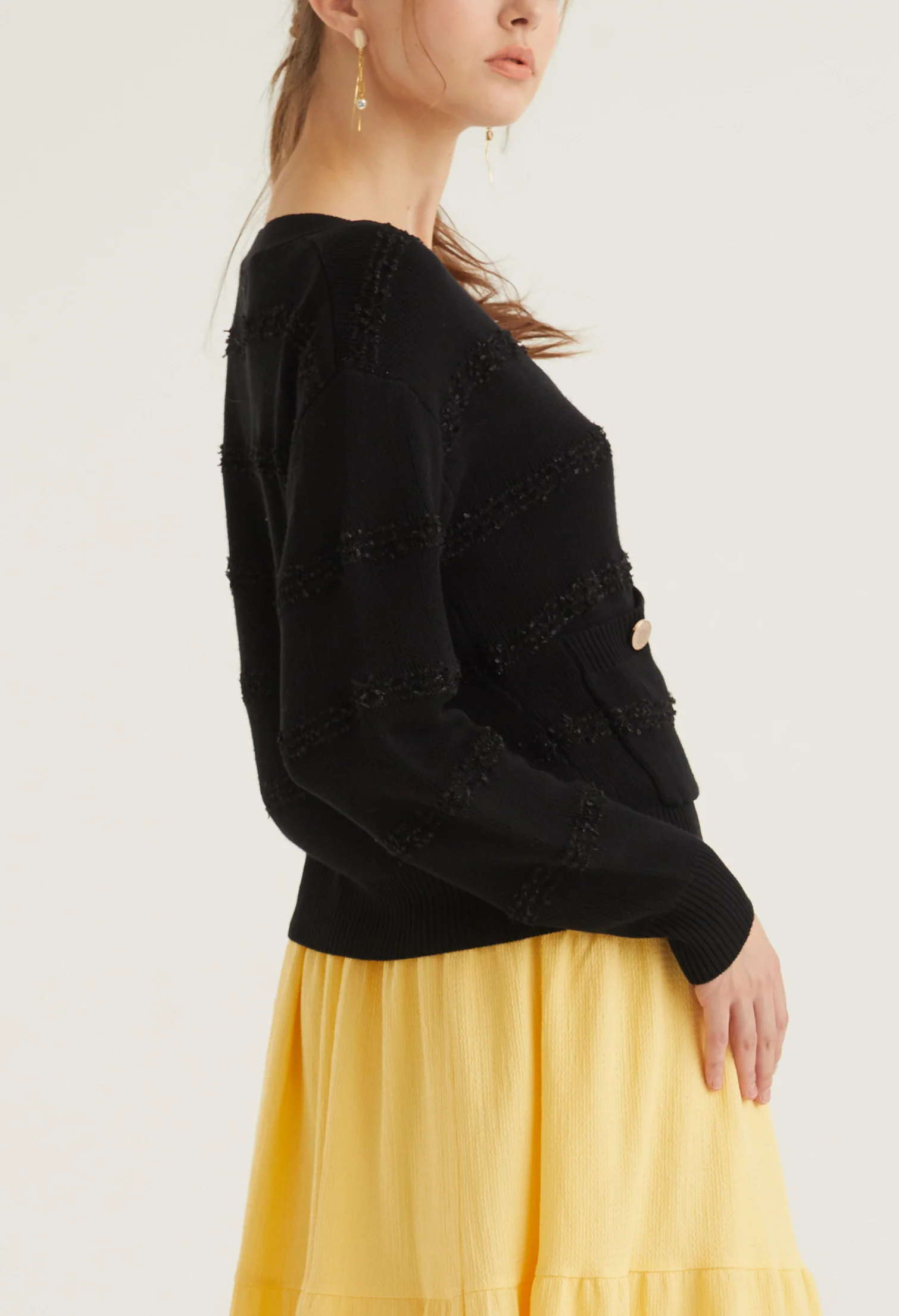 English Breakfast Button Down Cardigan