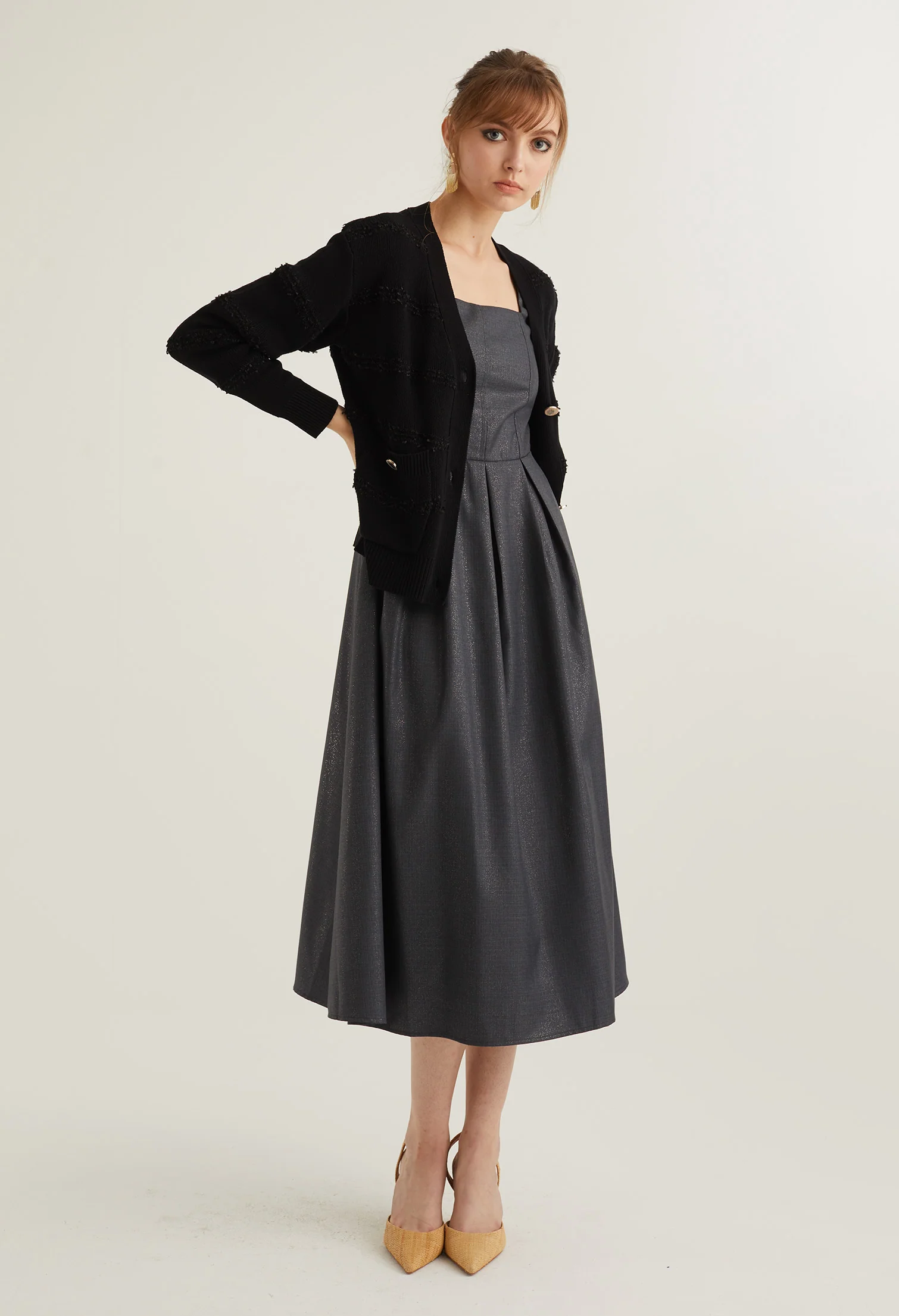 English Breakfast Button Down Cardigan