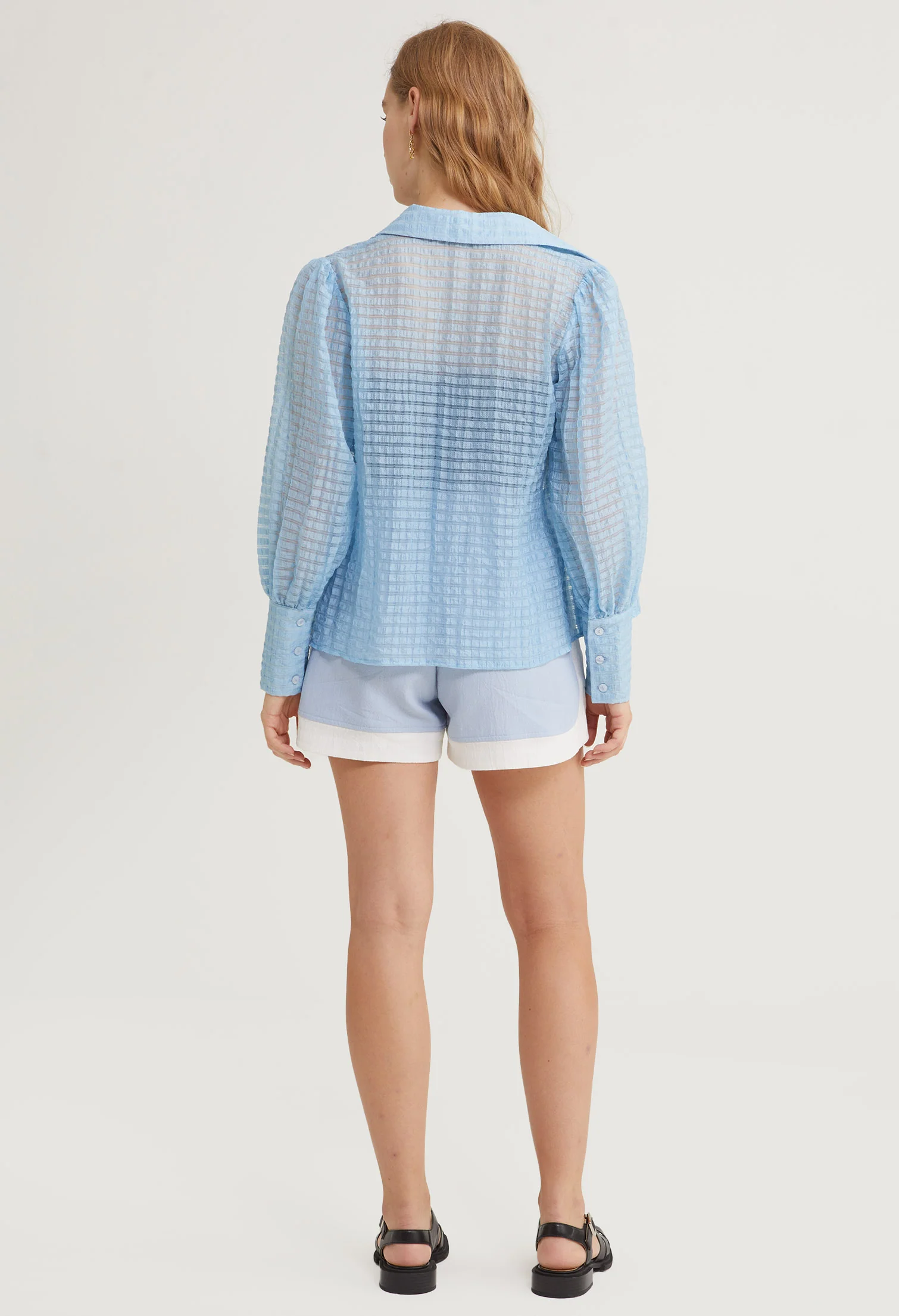 Sunset Sheer Long Sleeves Top