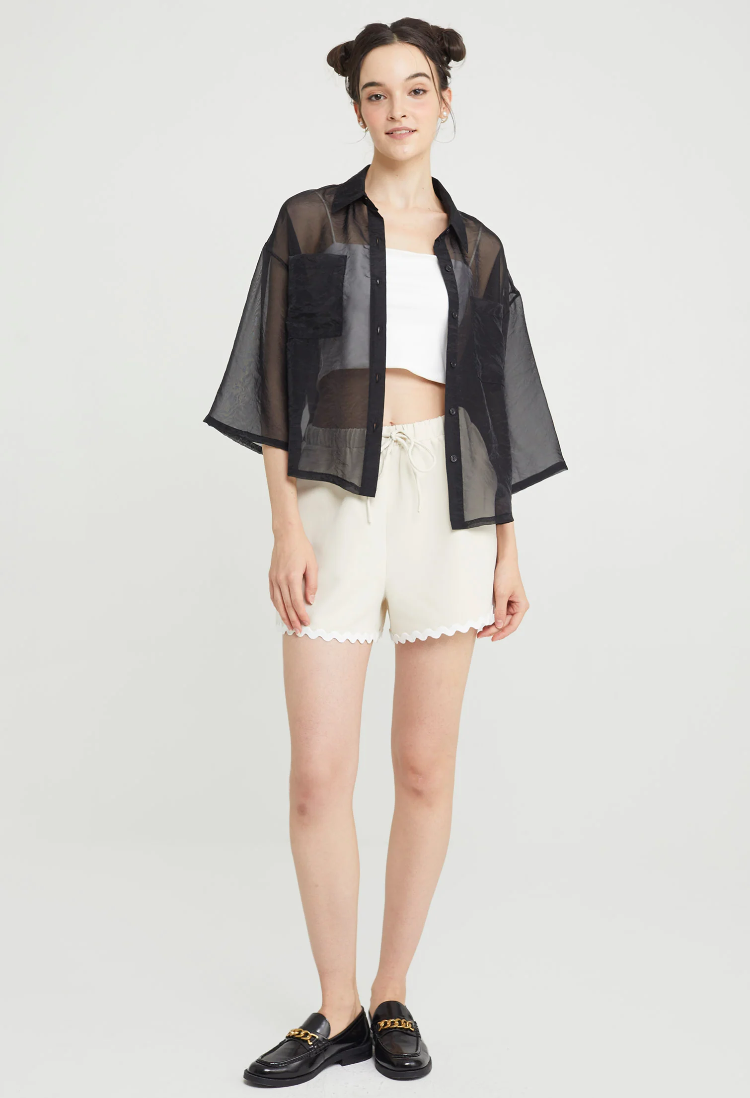 Breezy Wrinkled Button Up Shirt