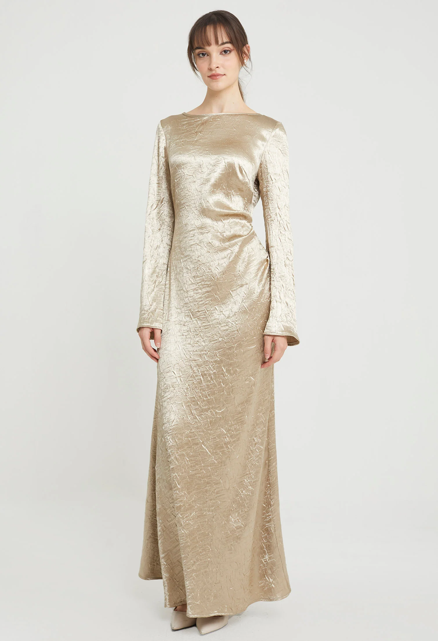 Chandelier Satin Maxi Dress