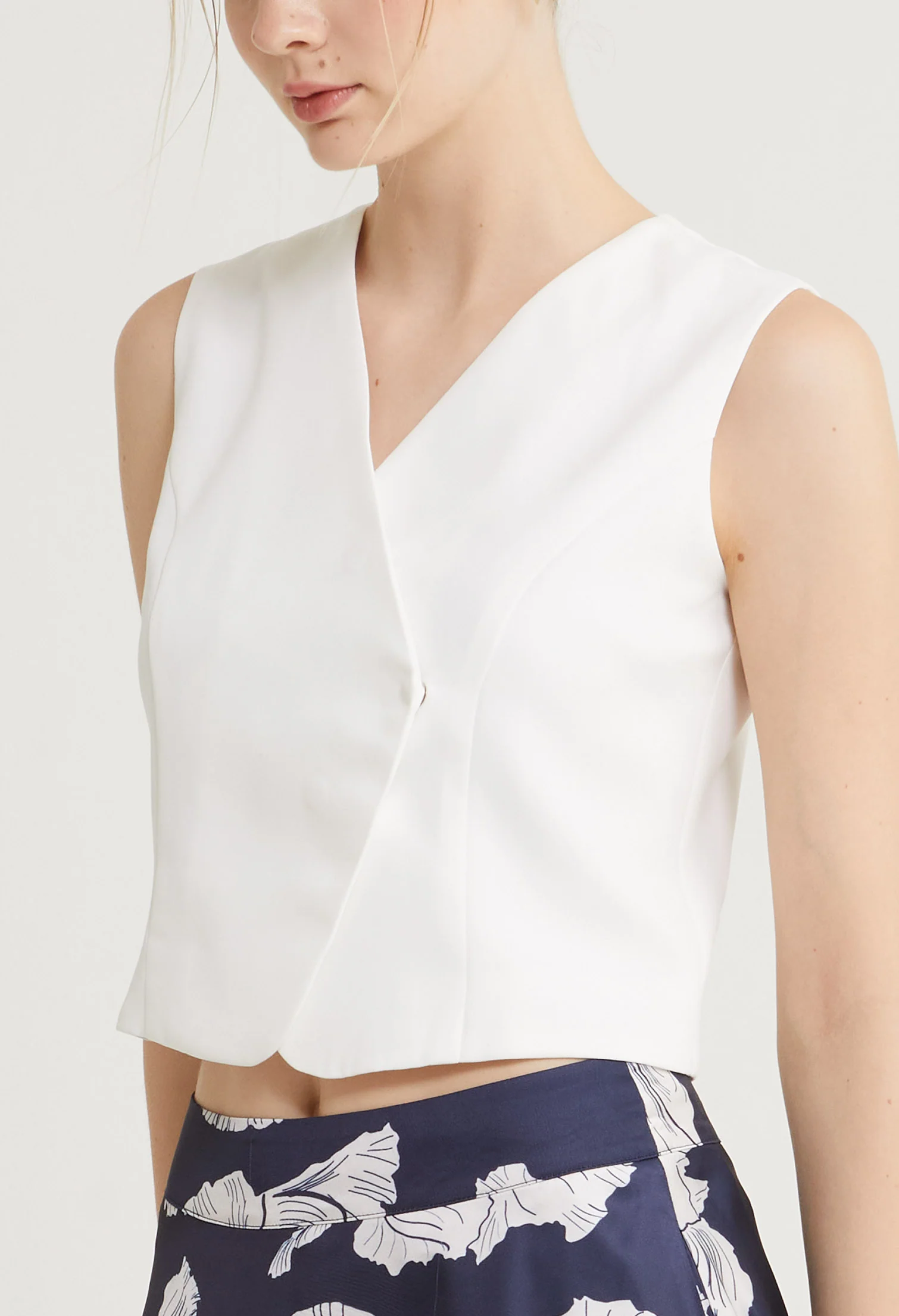 Sculpted Charm Sleeveless Top