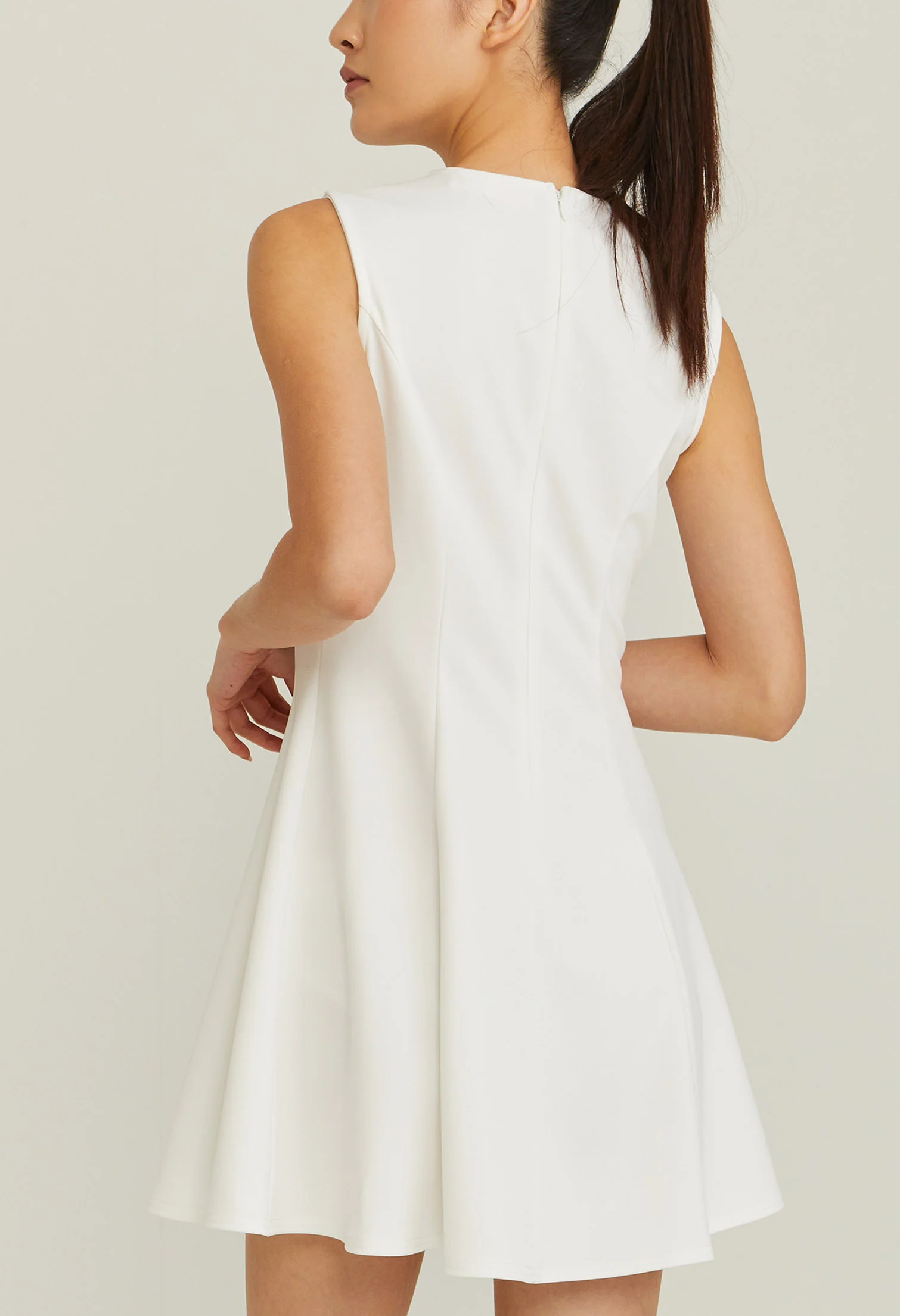 Sleeveless Flared Skater Dress