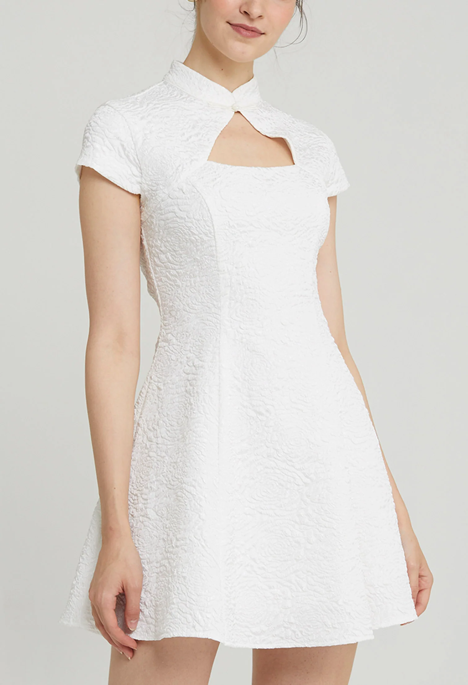 Wishspark Jacquard Mini Dress