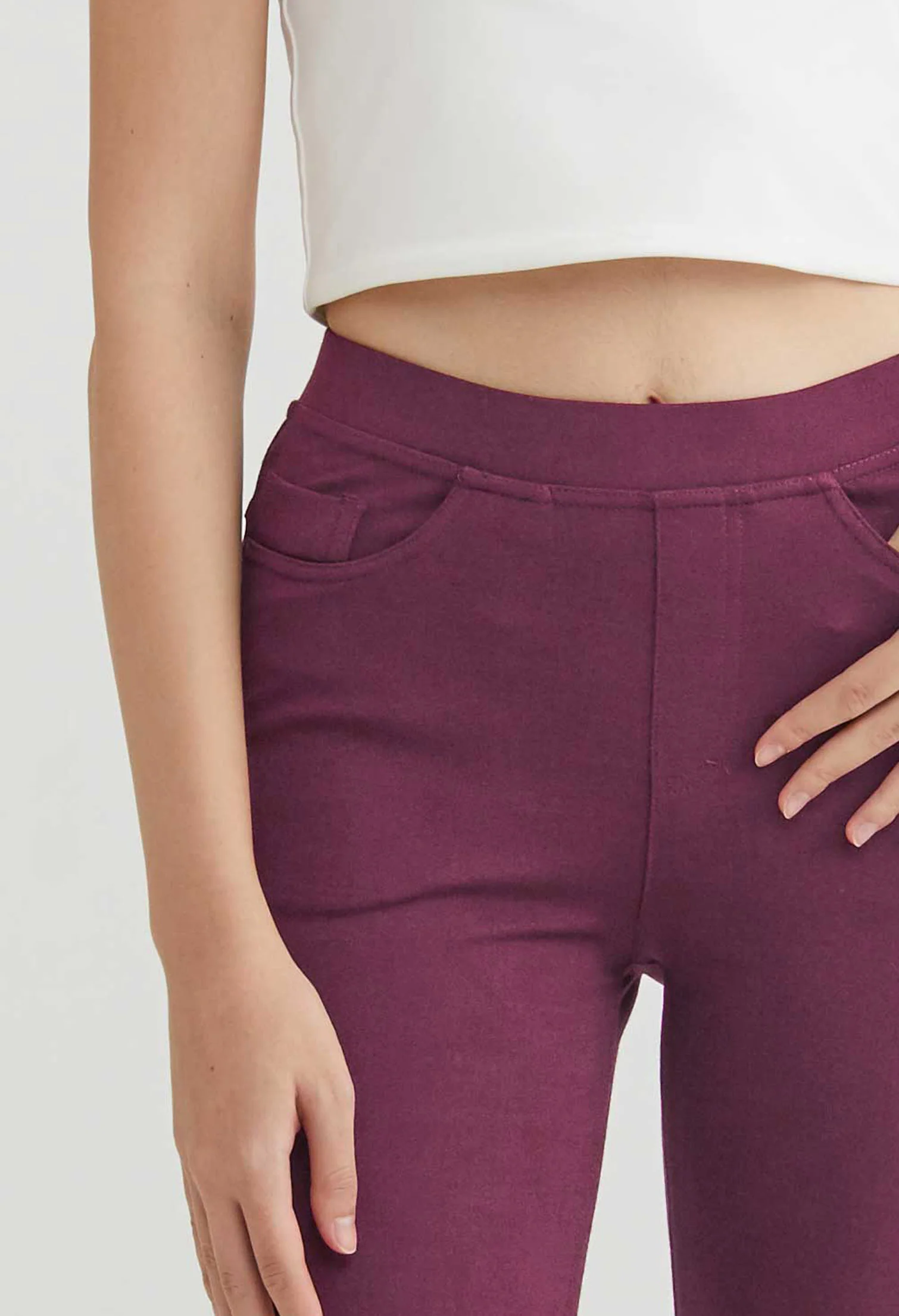 Tapered Elastic Trousers