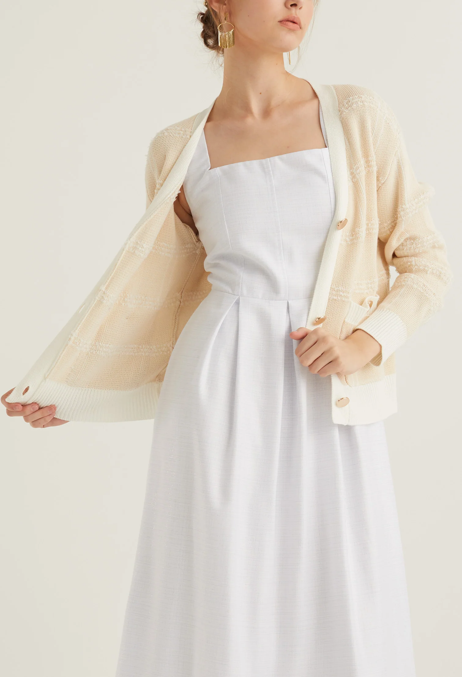 English Breakfast Button Down Cardigan