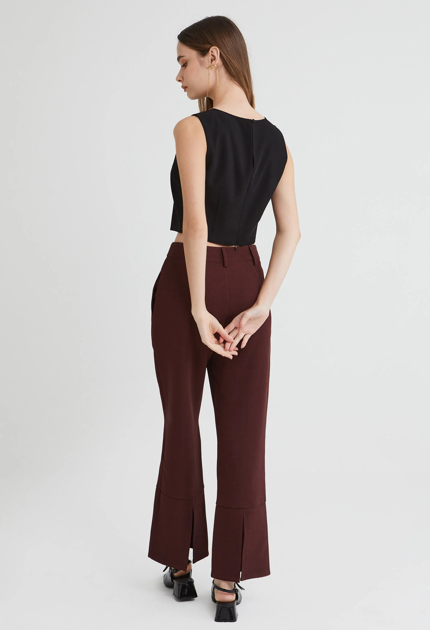 Gold Accent Fitted Tank Top