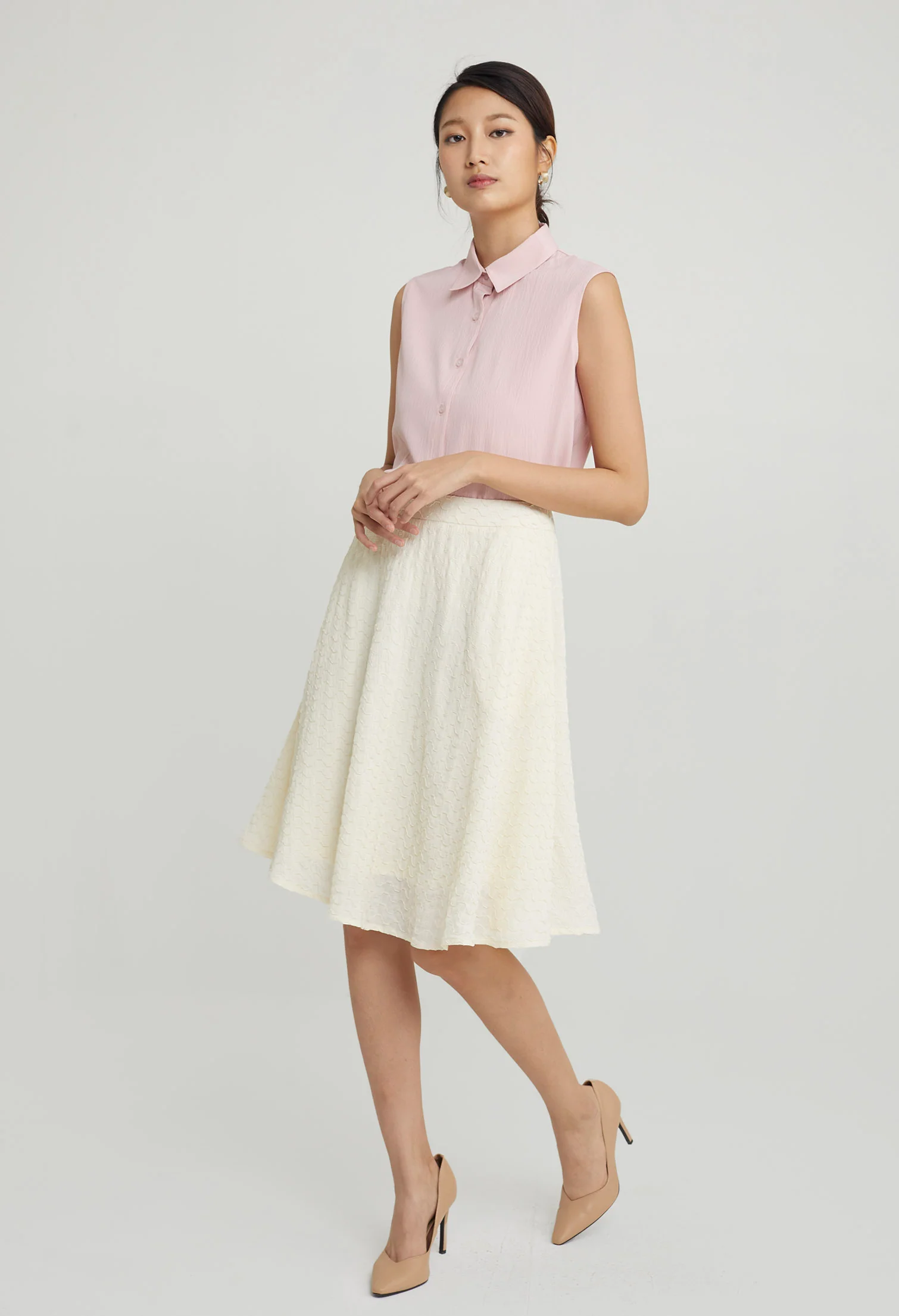 Wavy Bliss Midi Skirt