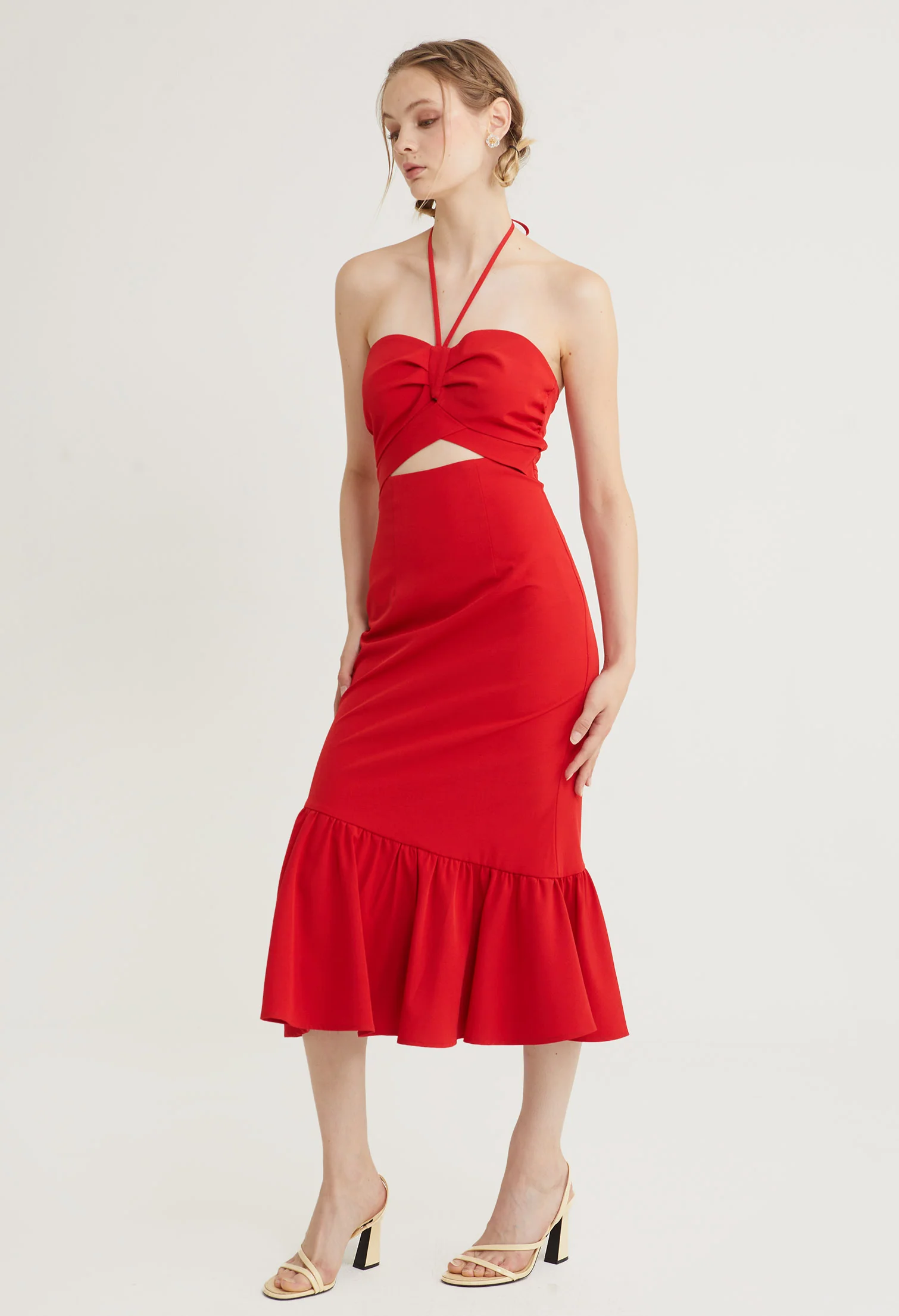 Aloha Cutout Midi Dress