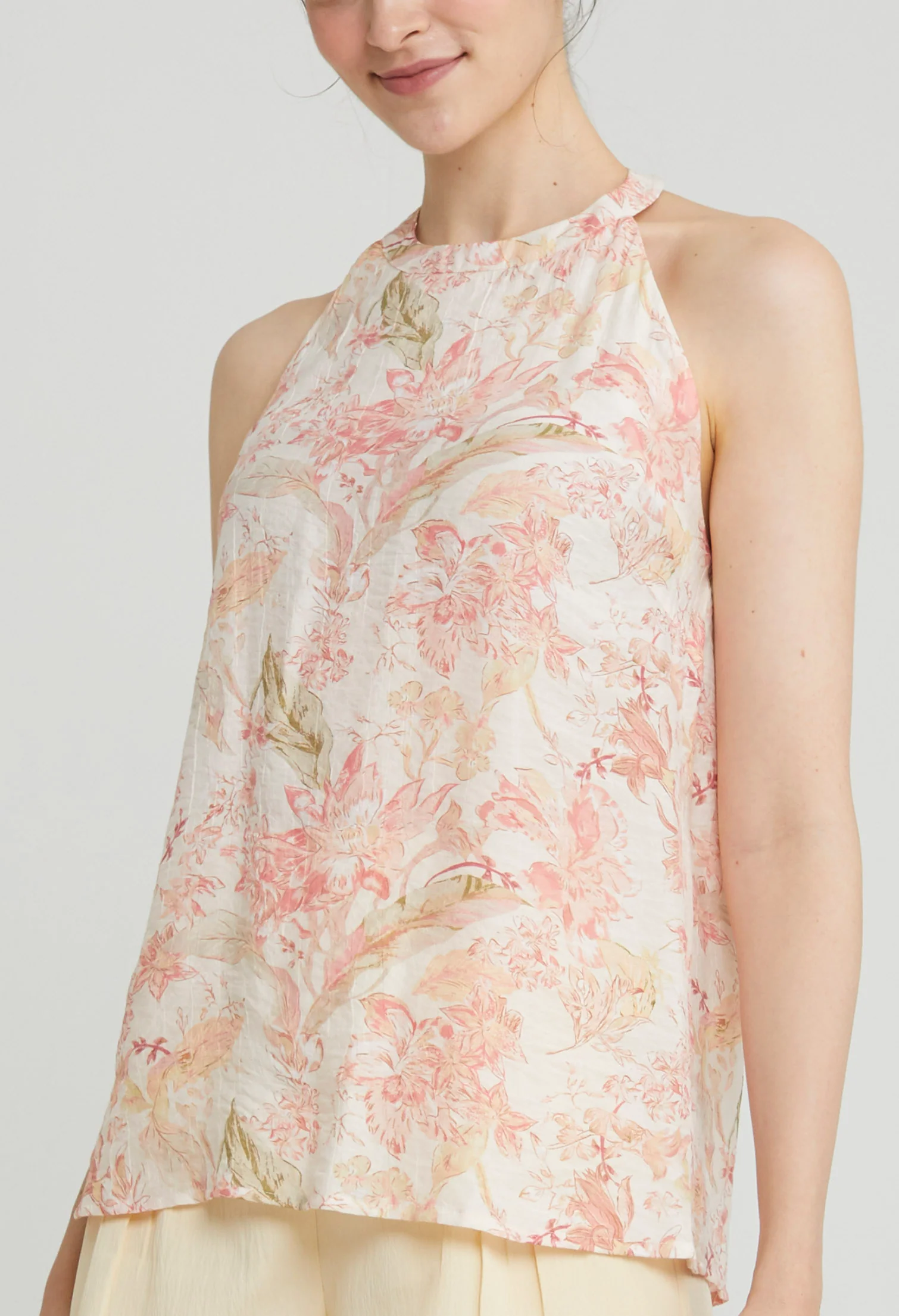 Petal Halter Neck Top