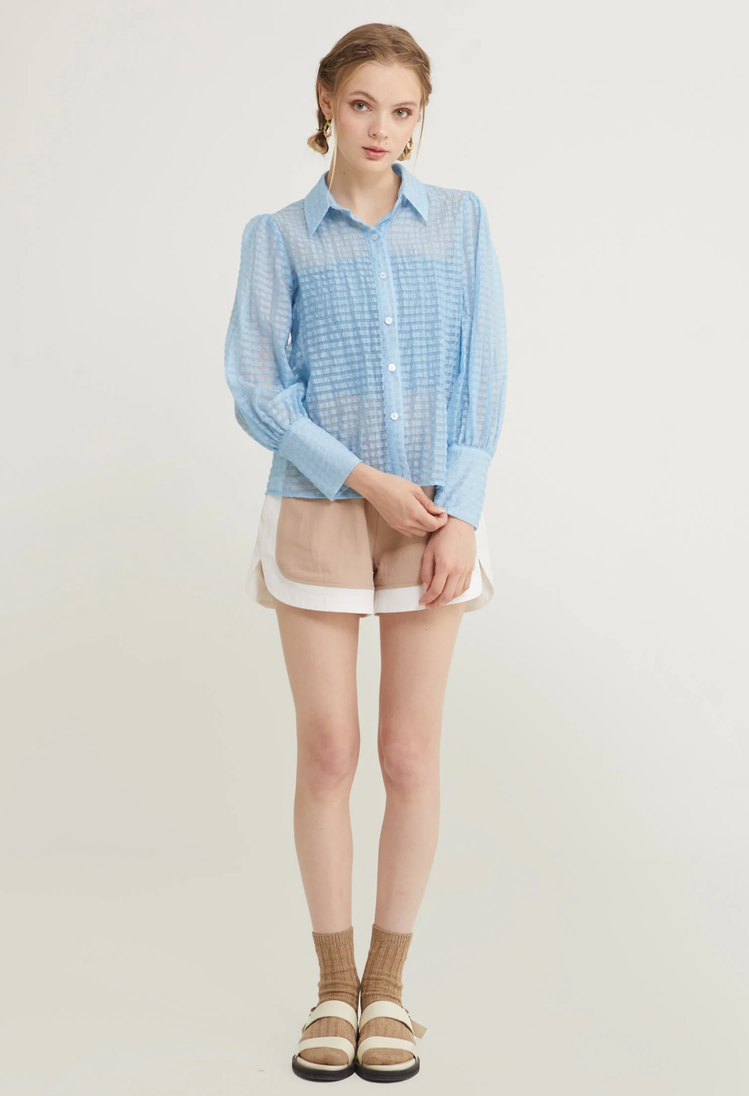 Sunset Sheer Long Sleeves Top