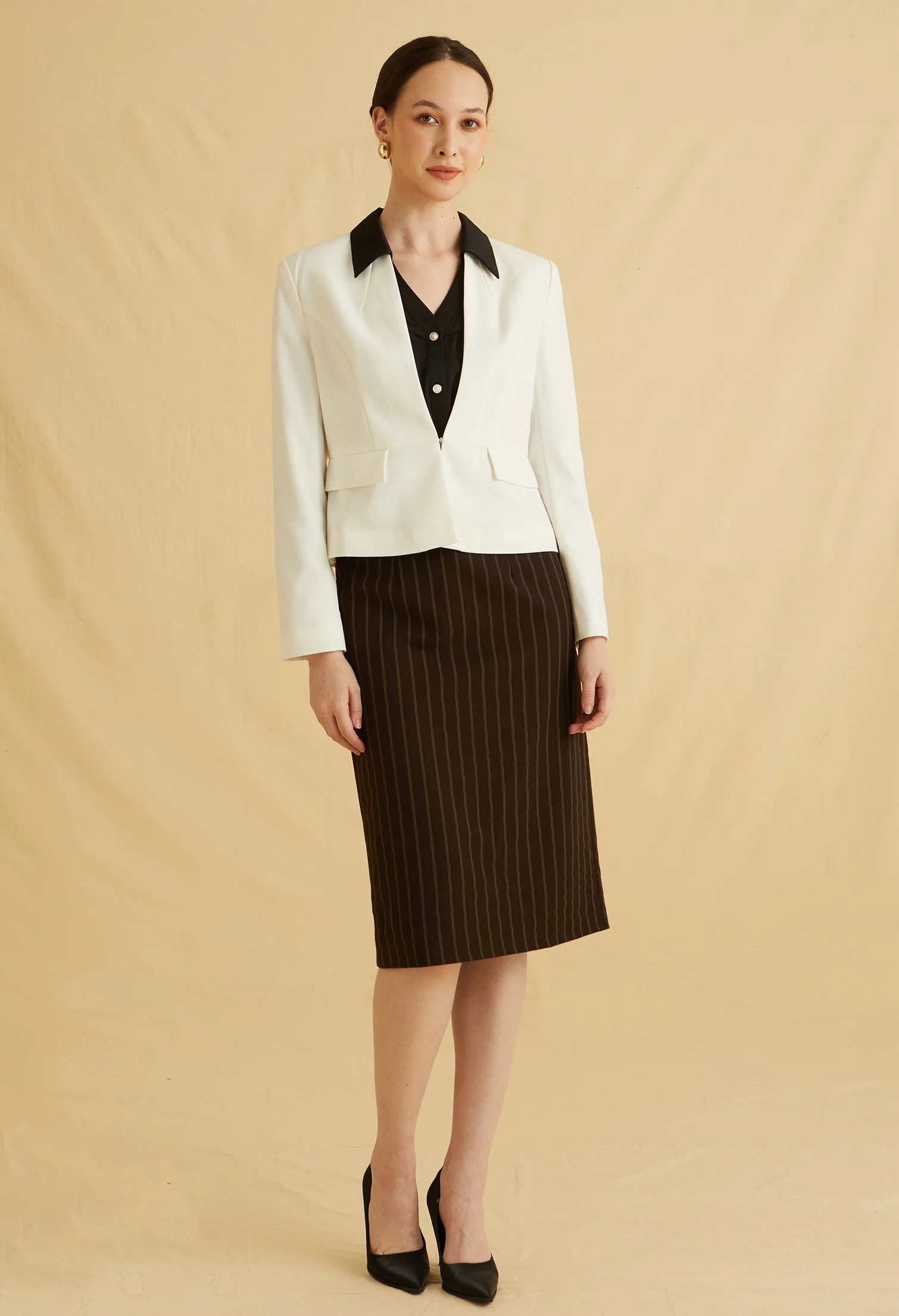 Soft Sculpted Collarless Jacket