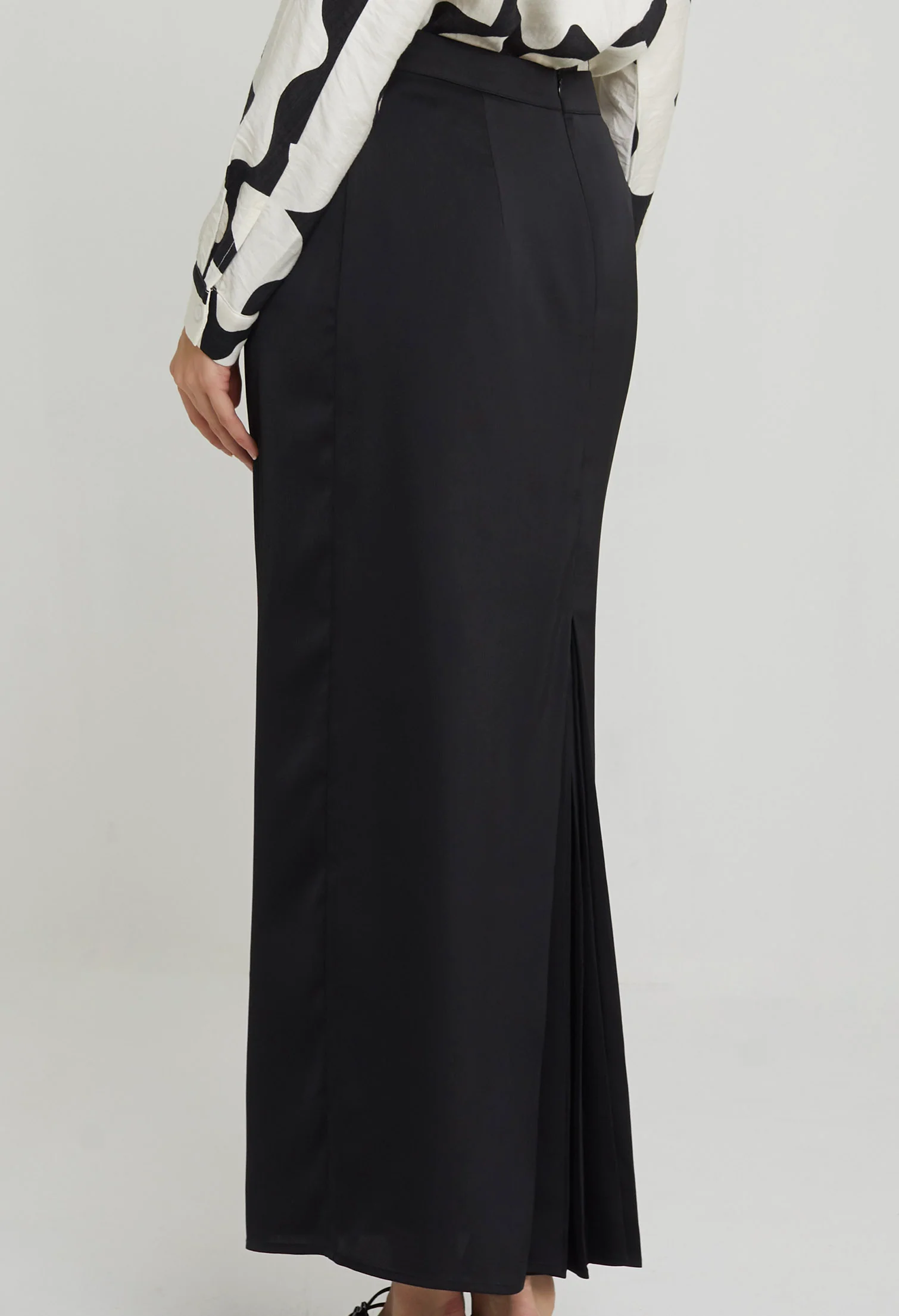 Modern Matte Satin Maxi Skirts