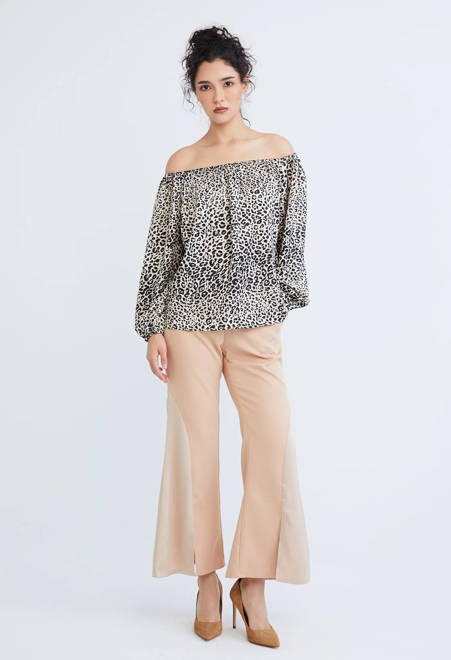 Leopard Spotted Print Blouse