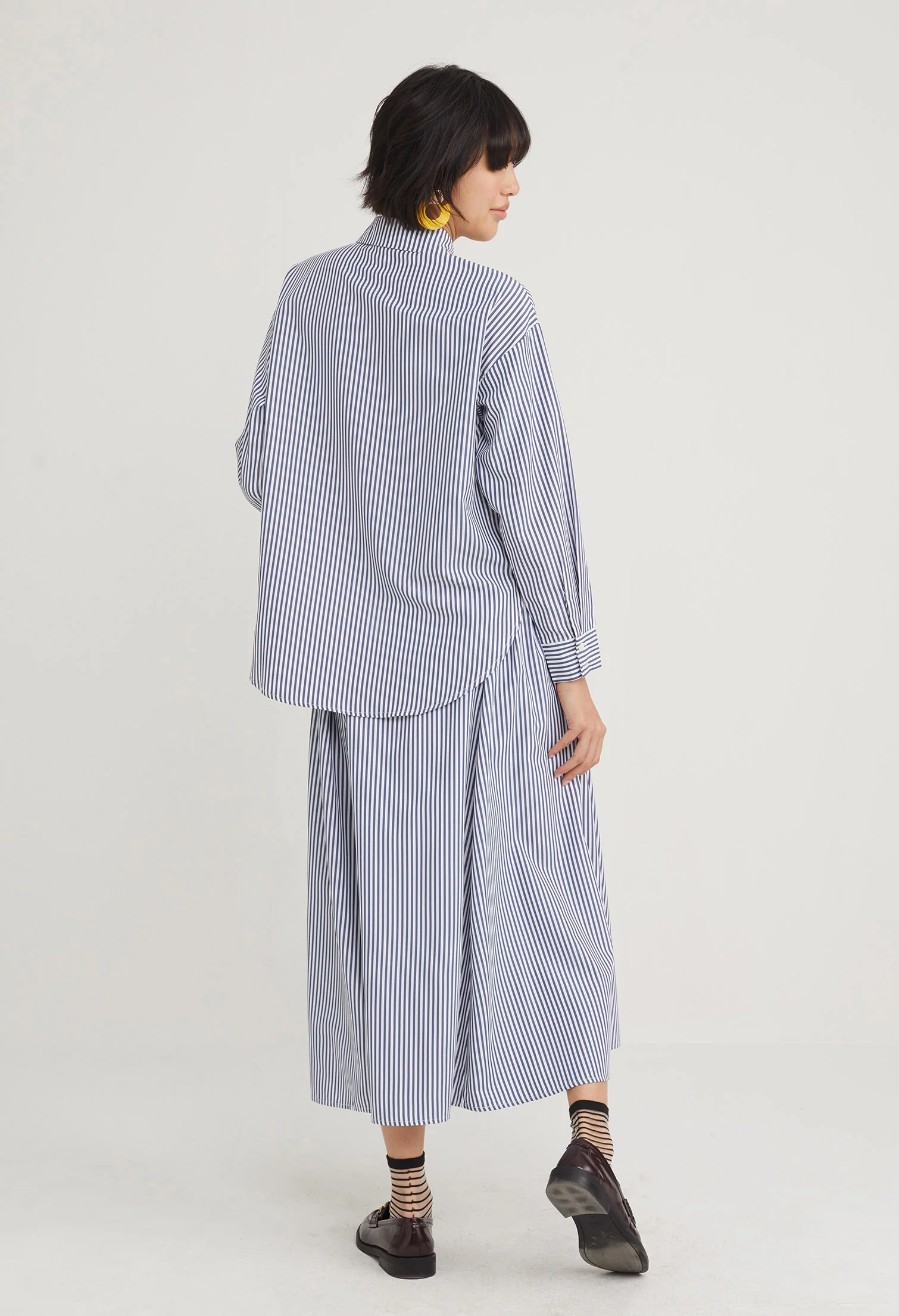 Picnic Striped Button Up Blouse