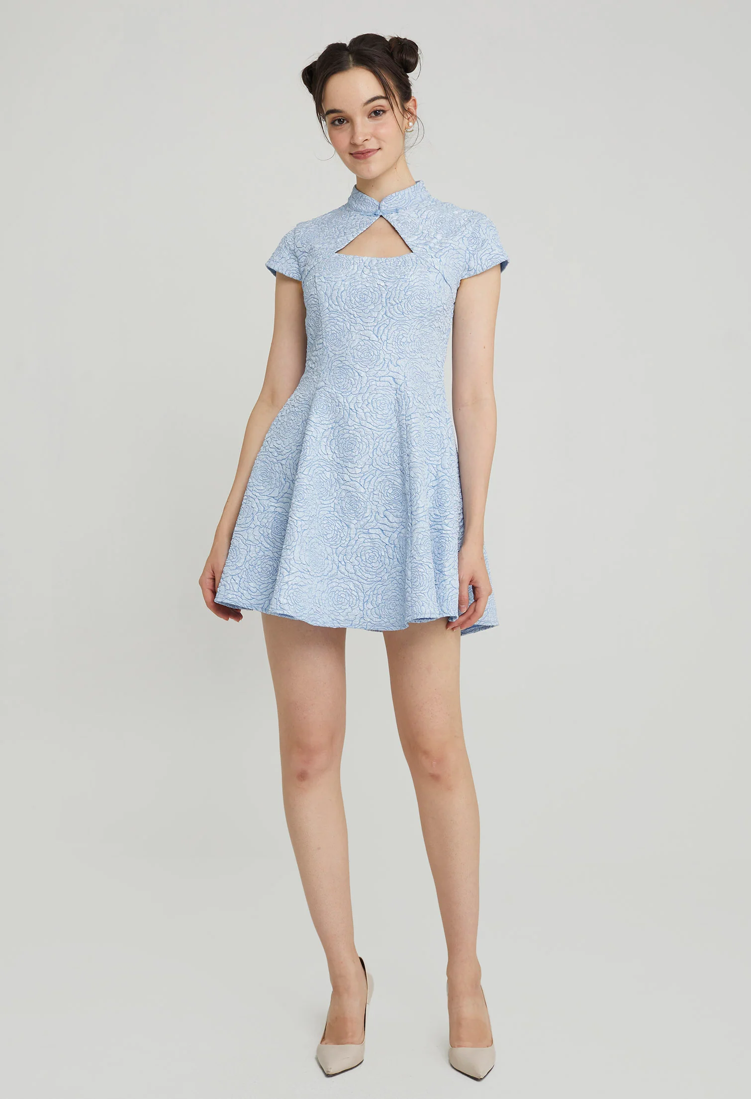 Wishspark Jacquard Mini Dress