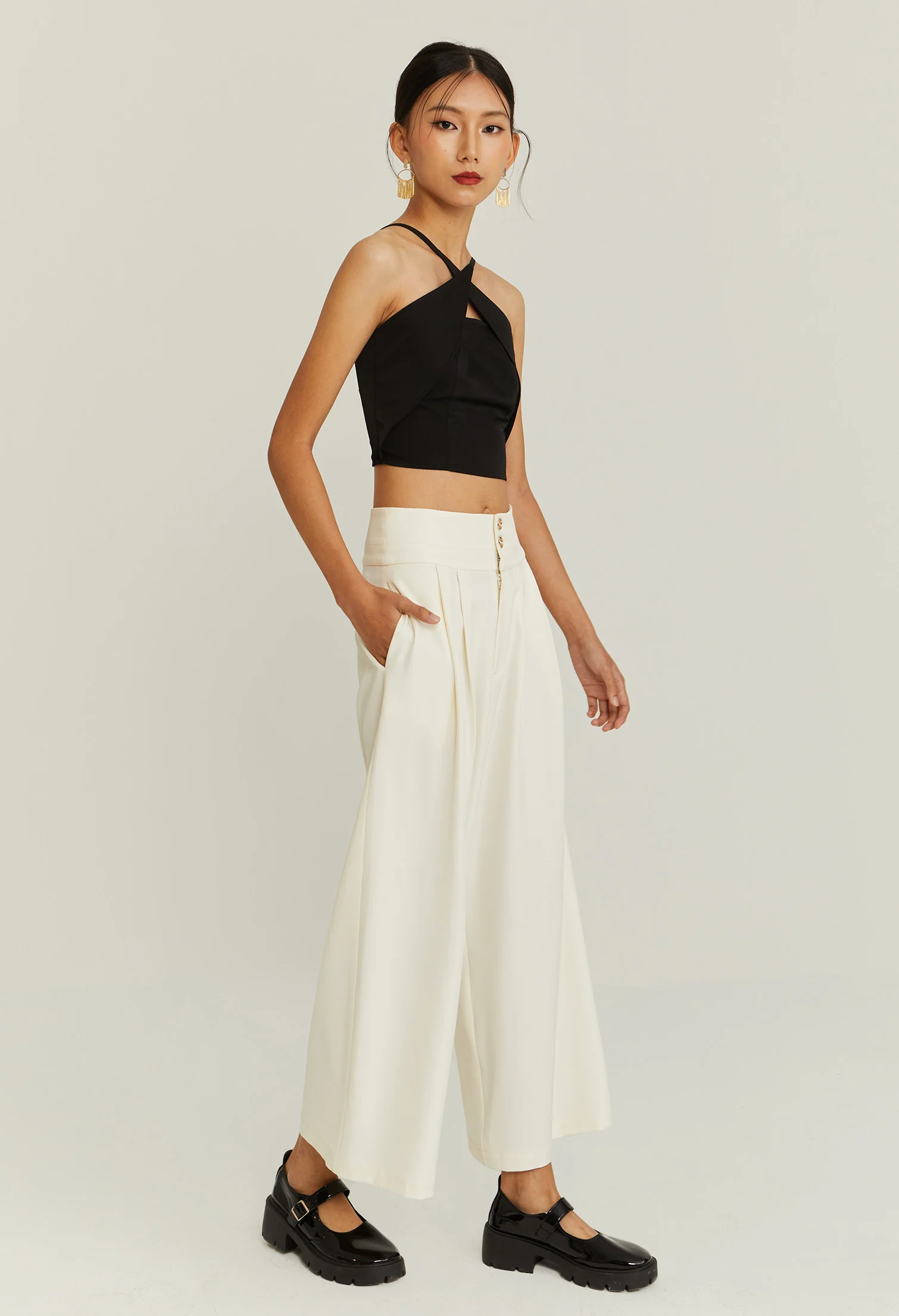 Crescent Halo Sleeveless Top