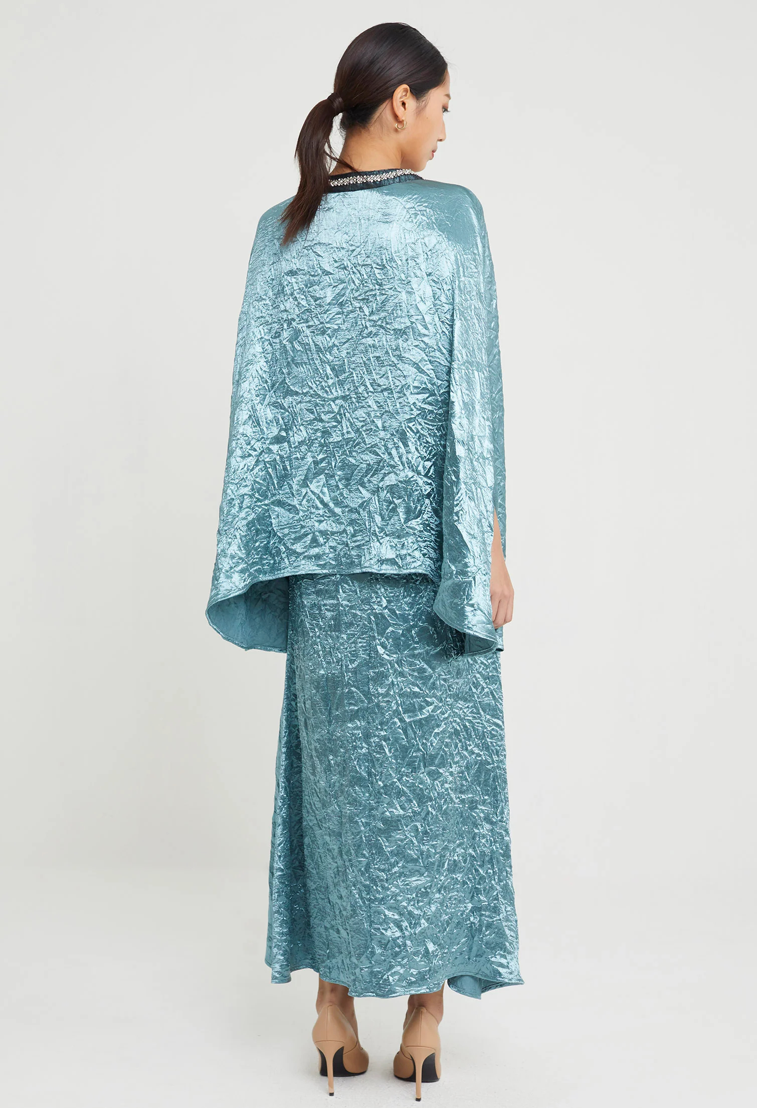 Jade Luxy Satin Maxi Skirt