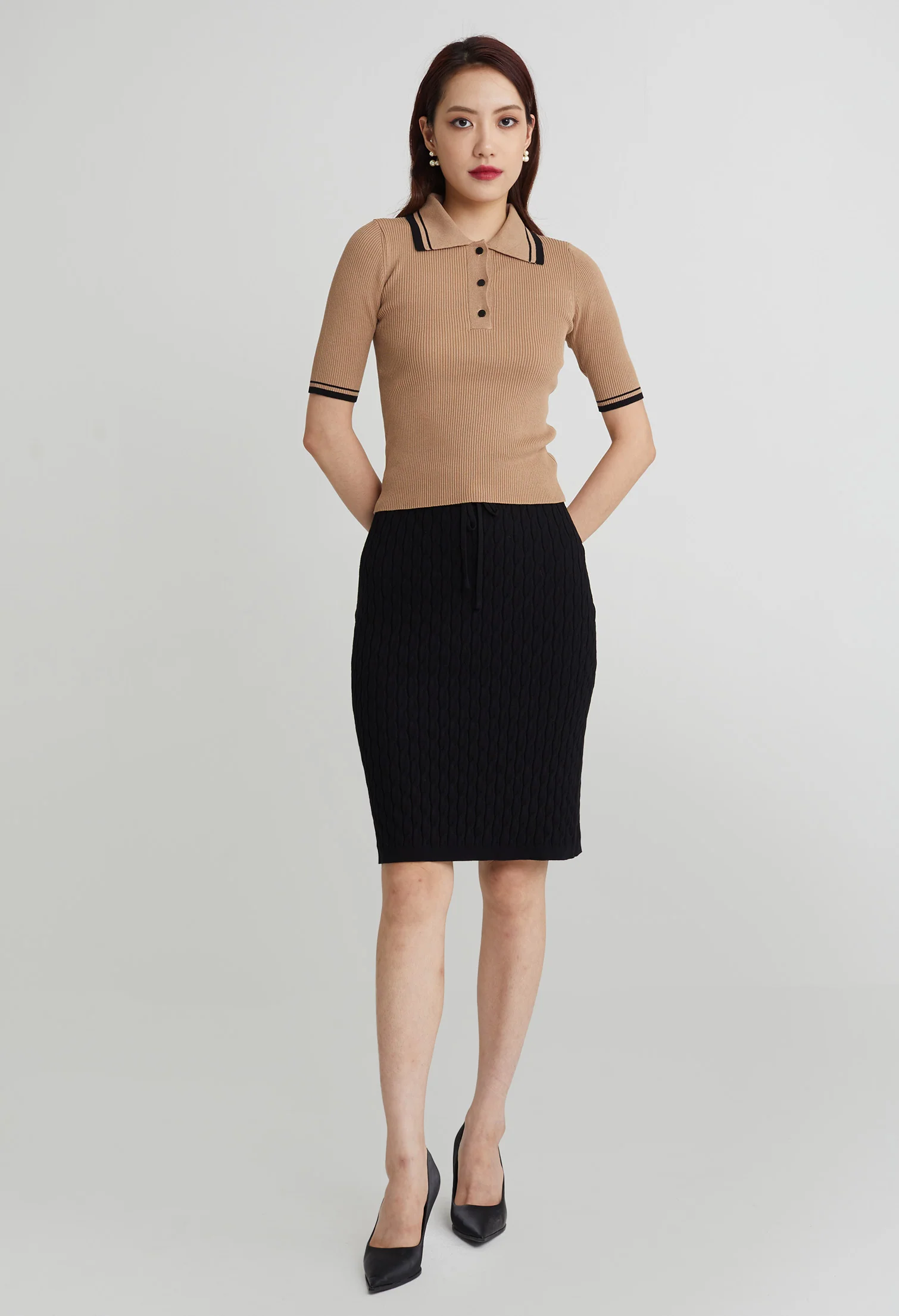 Fitted Classic Collared T-Shirt