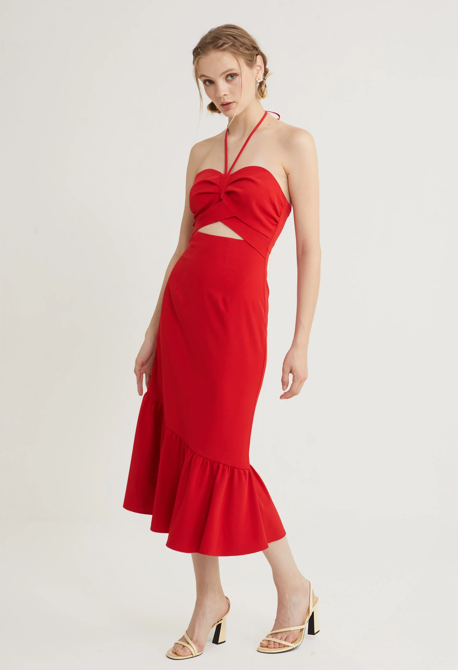 Aloha Cutout Midi Dress