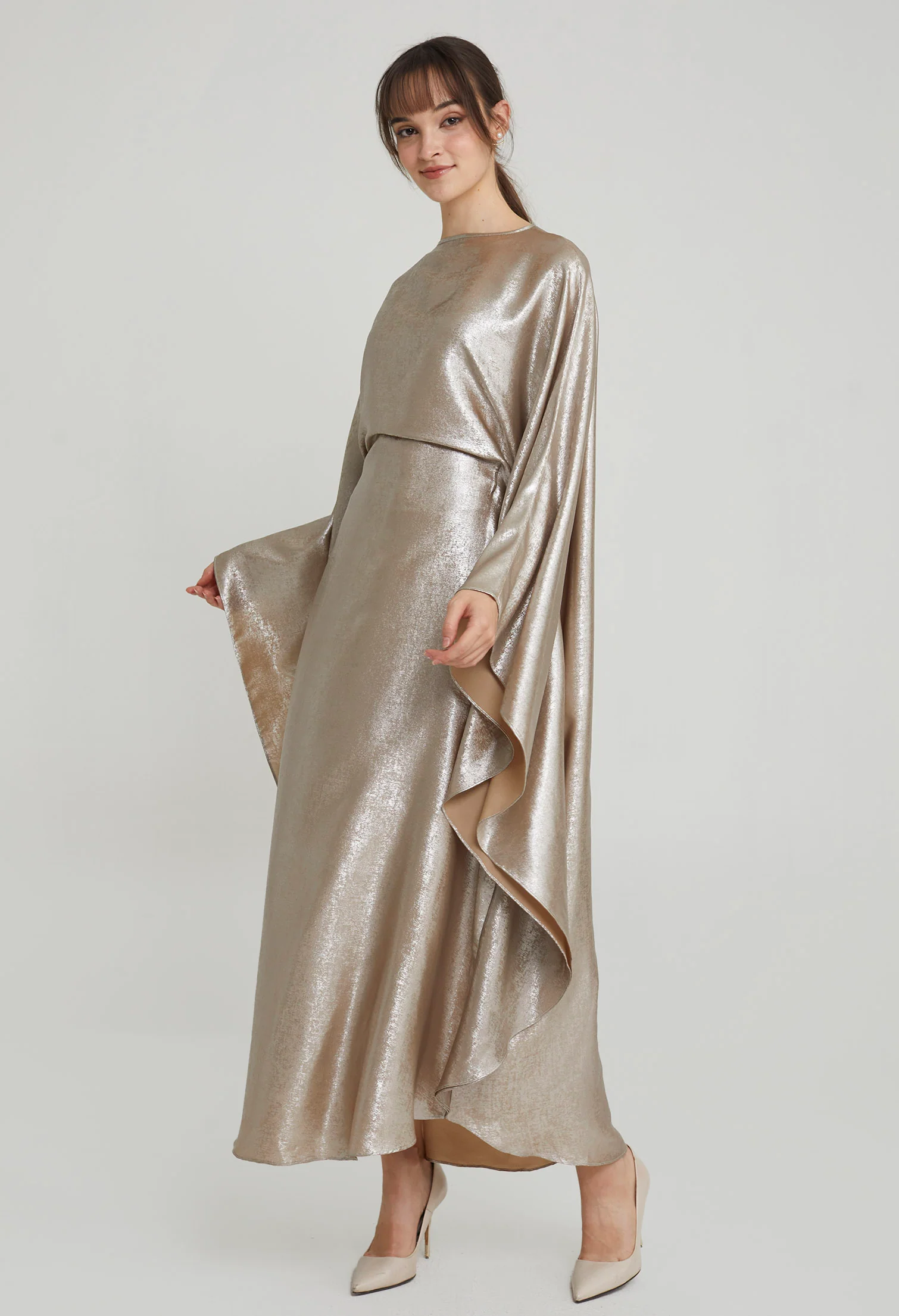 Satin Glitz Maxi Kaftan
