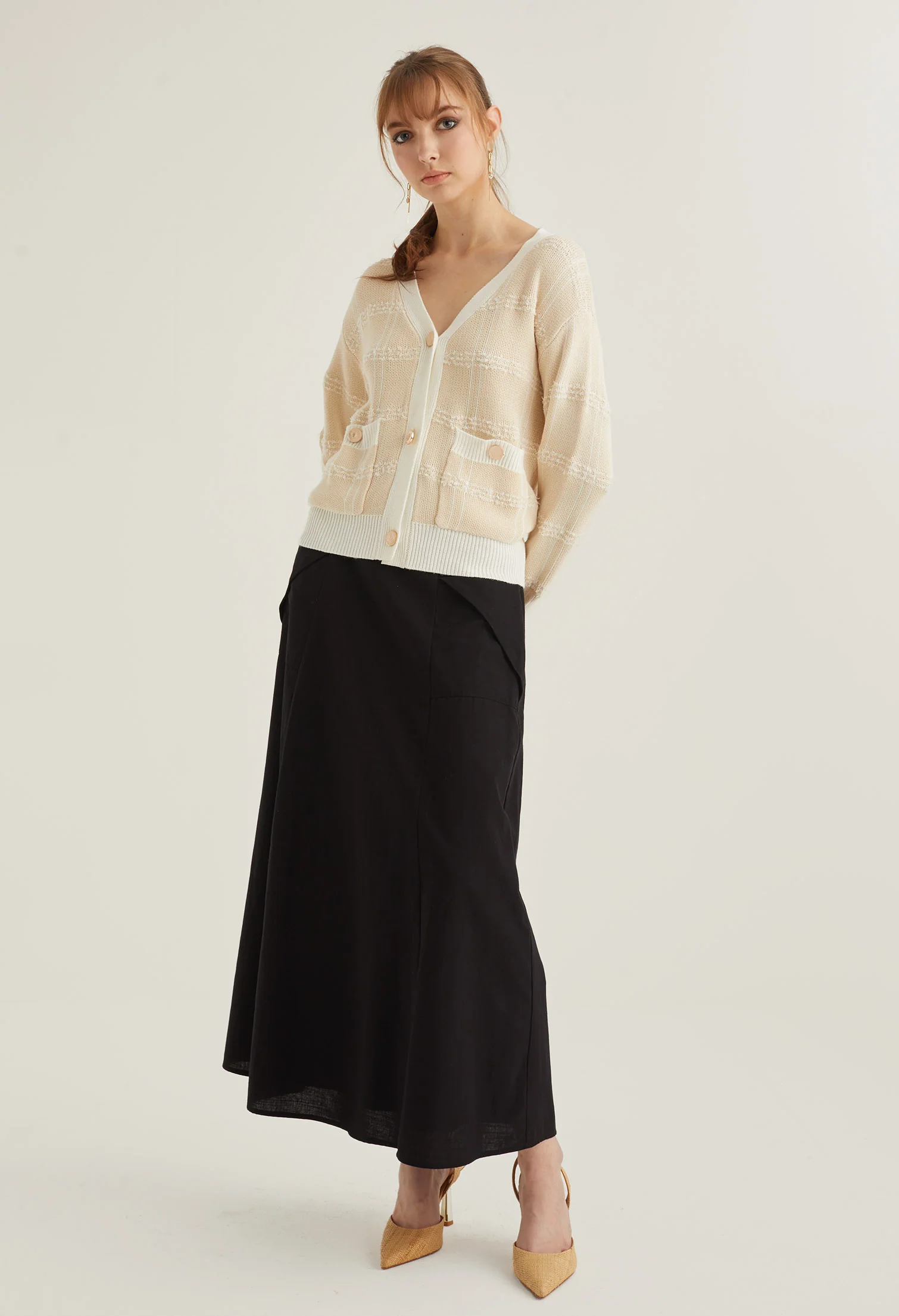 English Breakfast Button Down Cardigan