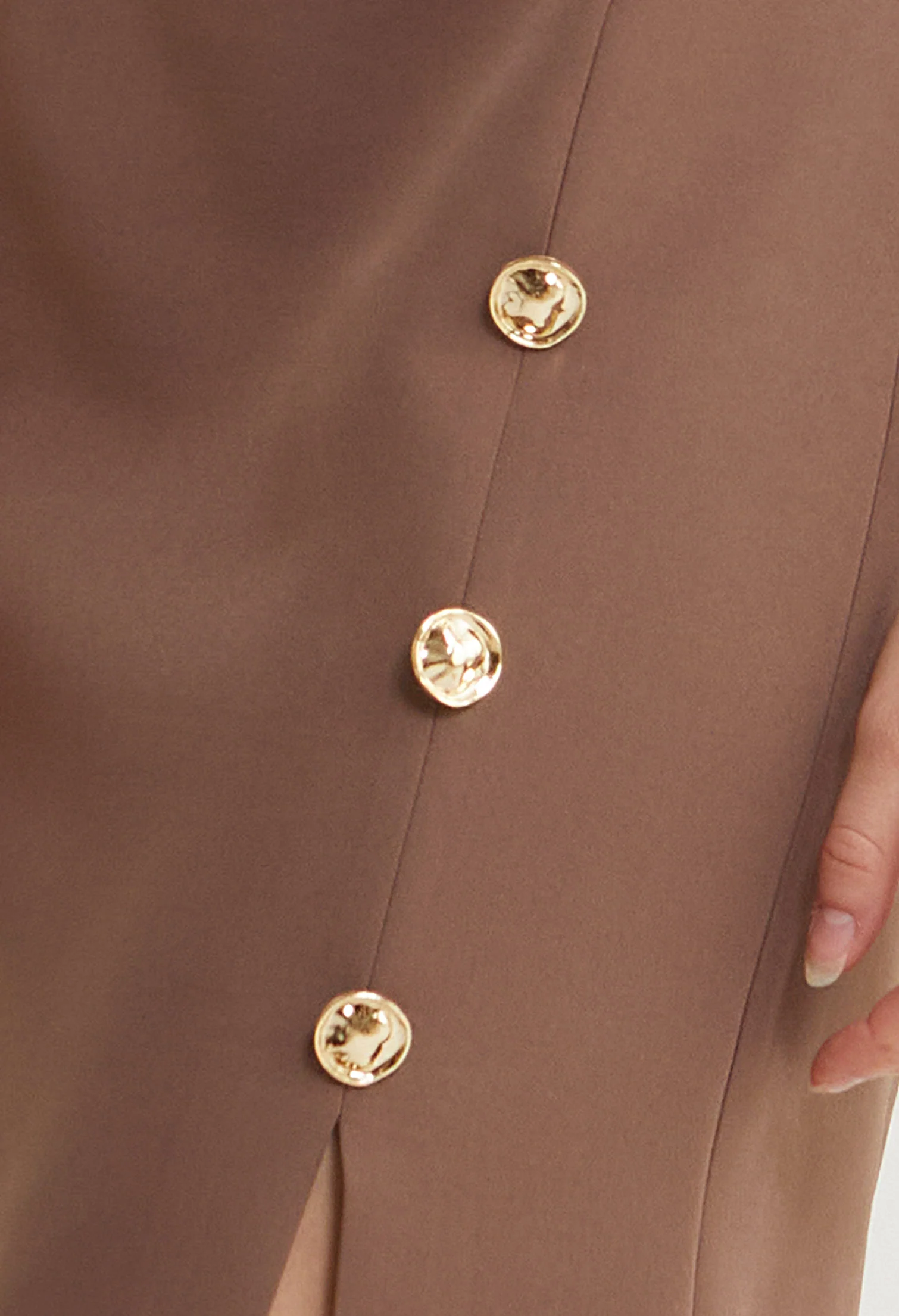 Golden Muse Midi Skirt