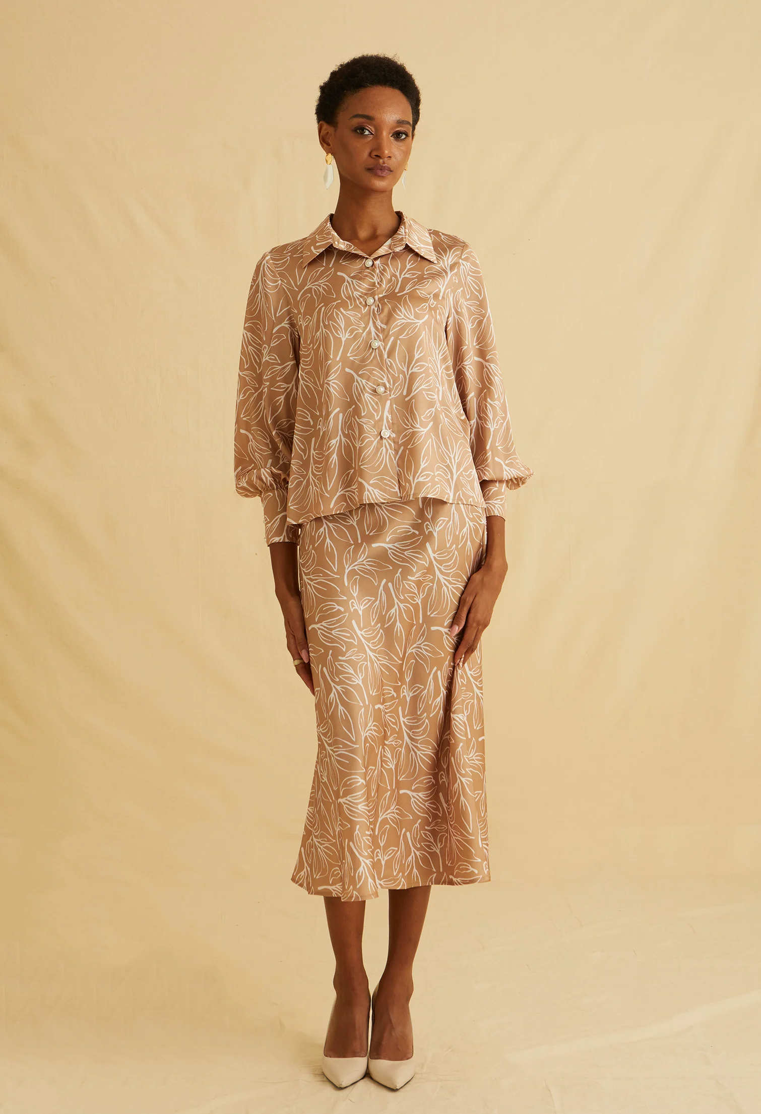 Pastel Bloom Collared Shirt