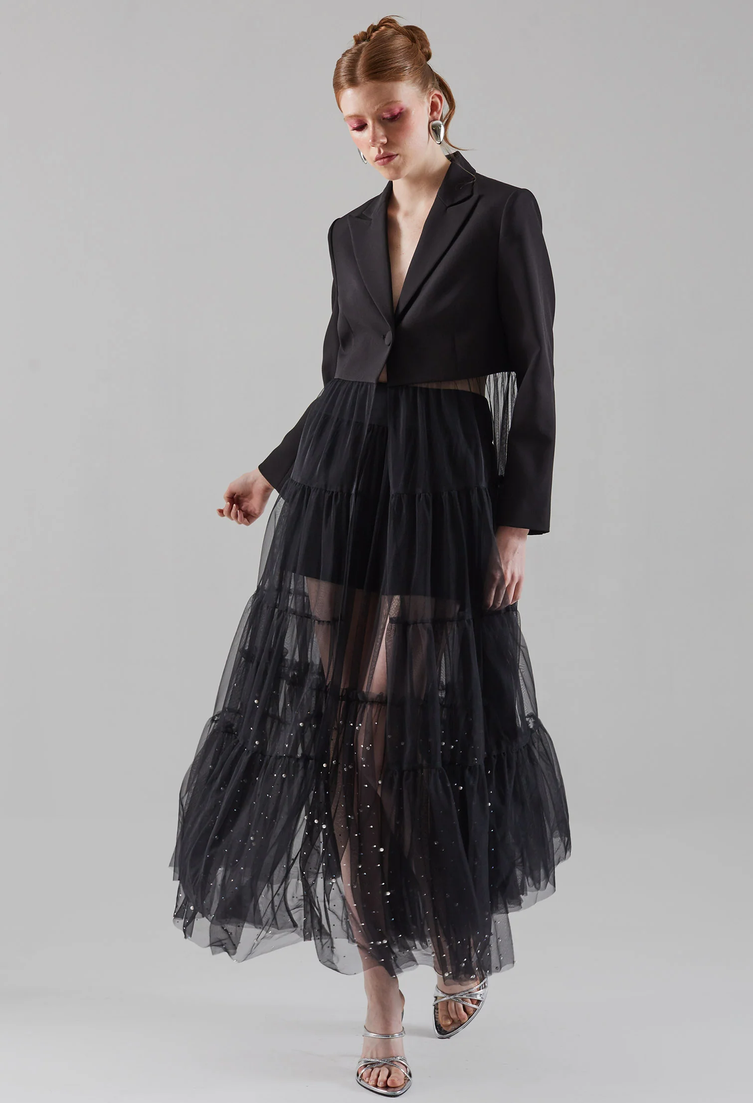 Chiffon Luxe Maxi Jacket