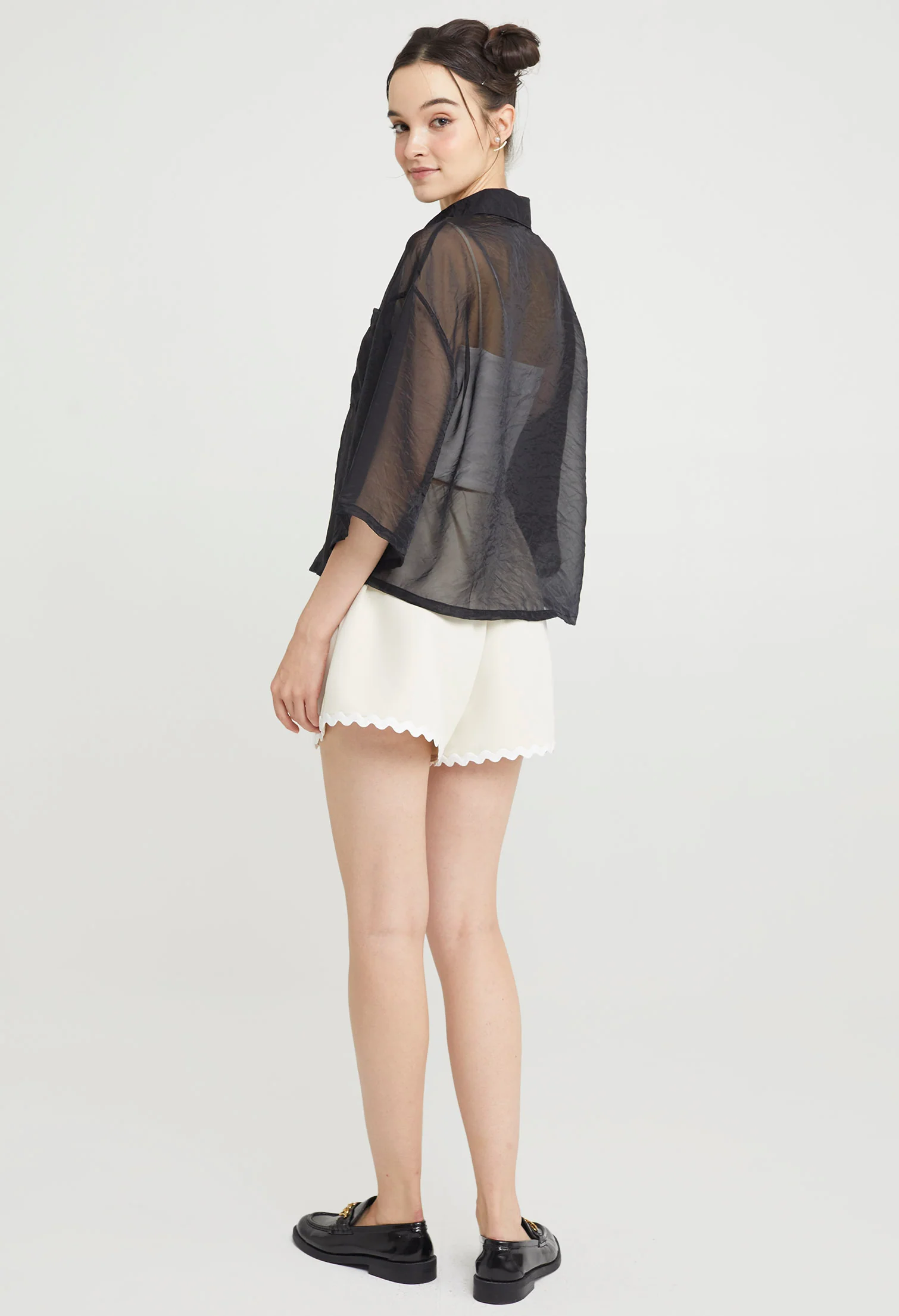 Breezy Wrinkled Button Up Shirt