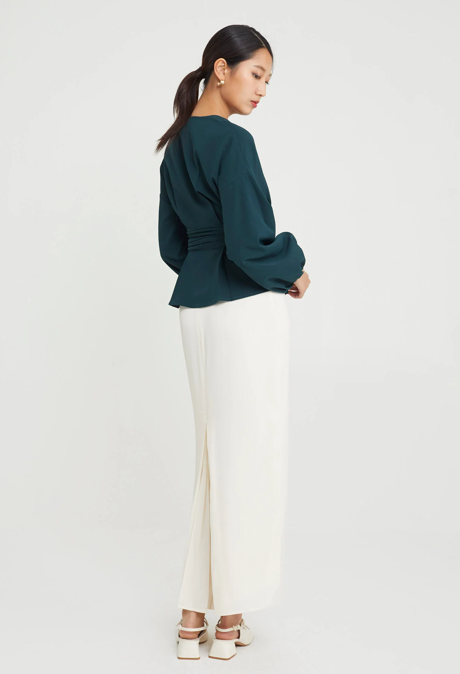 Elegance Ruched Waist Top